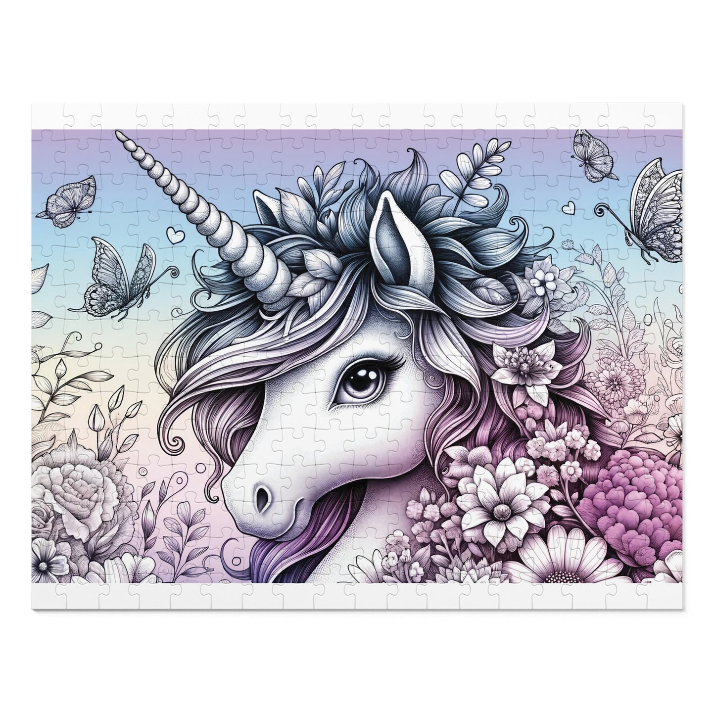 Jigsaw Puzzle, Unicorn, Personalised/Non-Personalised (30, 110, 252, 500,1000-Piece)