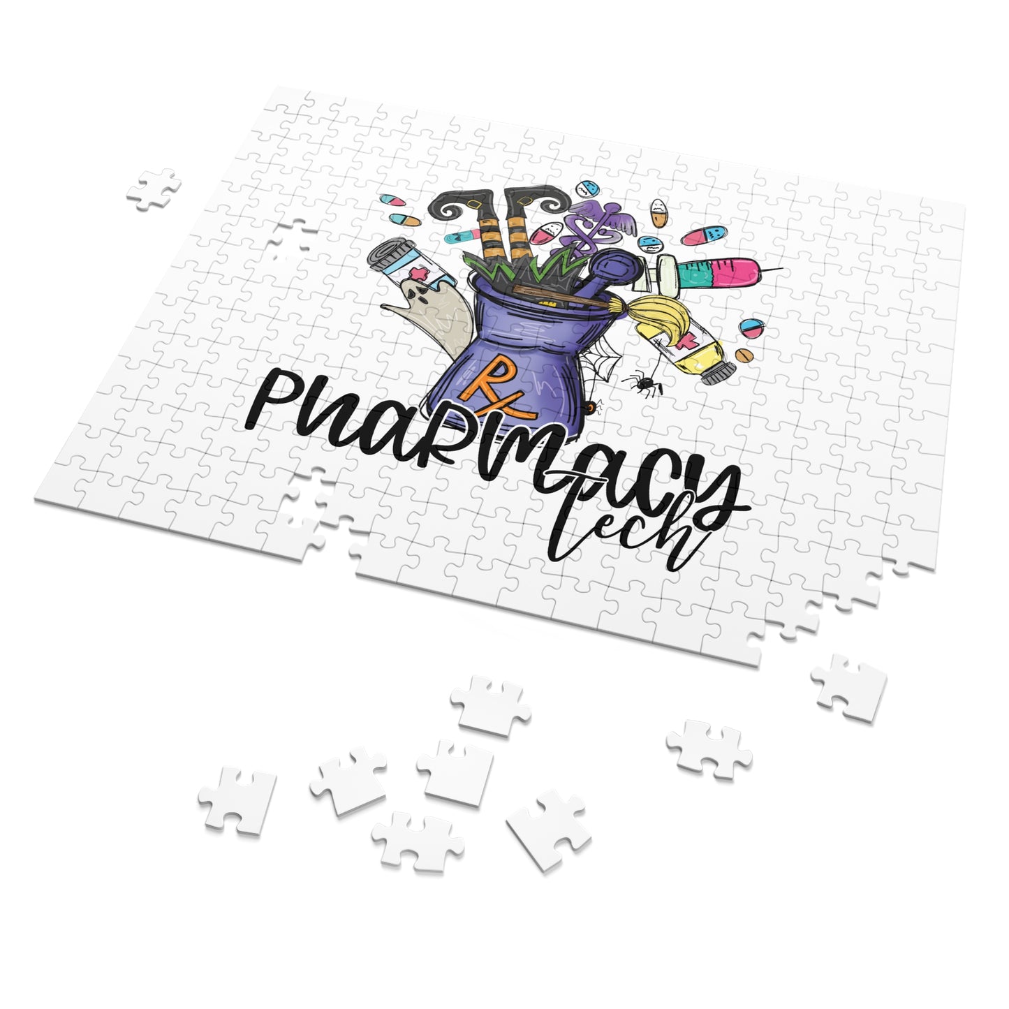 Jigsaw Puzzle, Christmas, Halloween, Pharmacy Tech, Personalised/Non-Personalised (30, 110, 252, 500,1000-Piece)