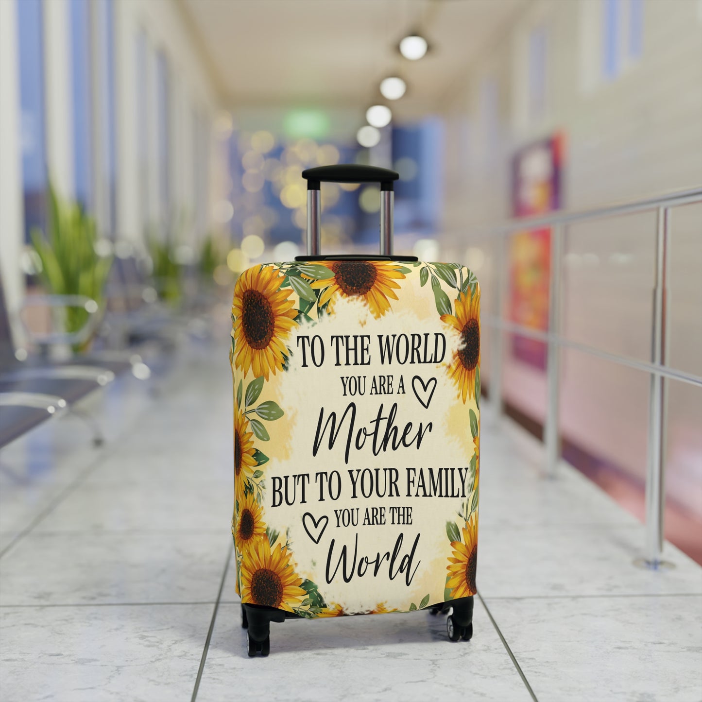 Luggage Cover, To the world you are a Mother but to your family you are the World, awd-527