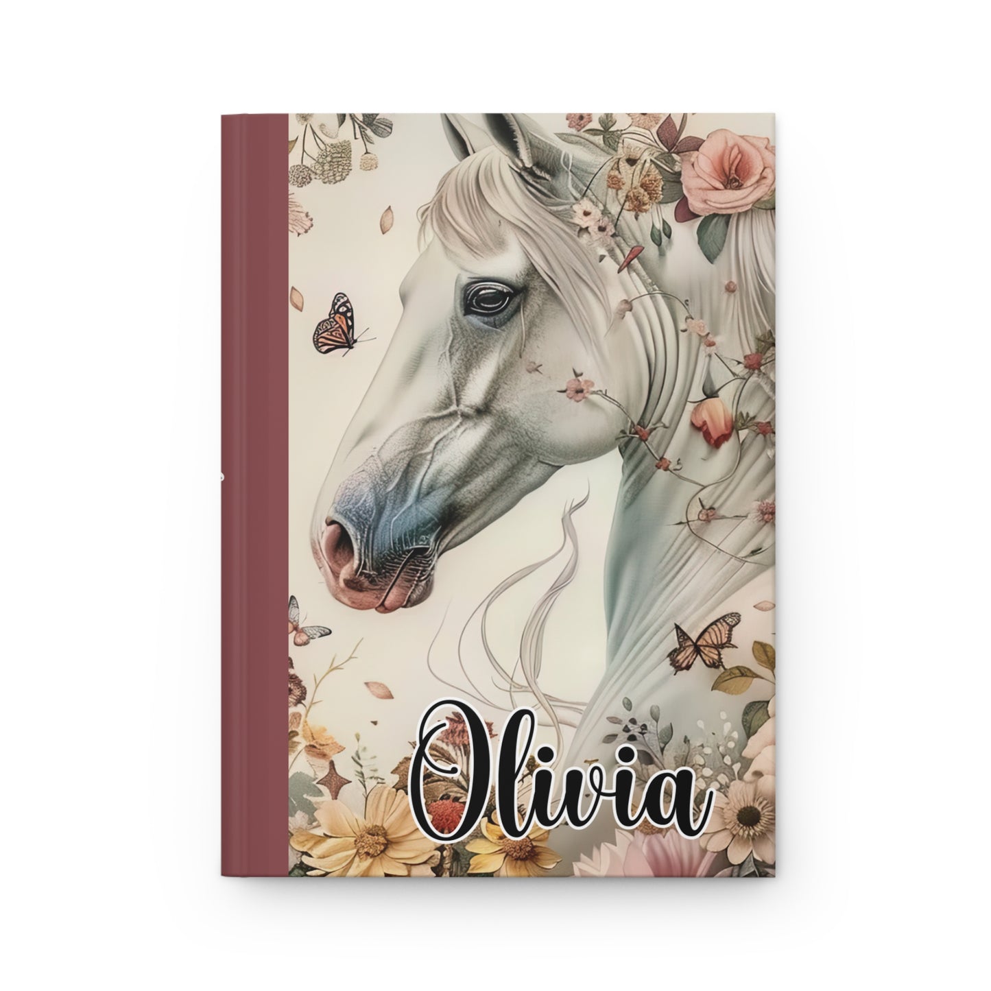 Personalised Hardcover Journal Matte, Country and Western, Horse, awd-1671