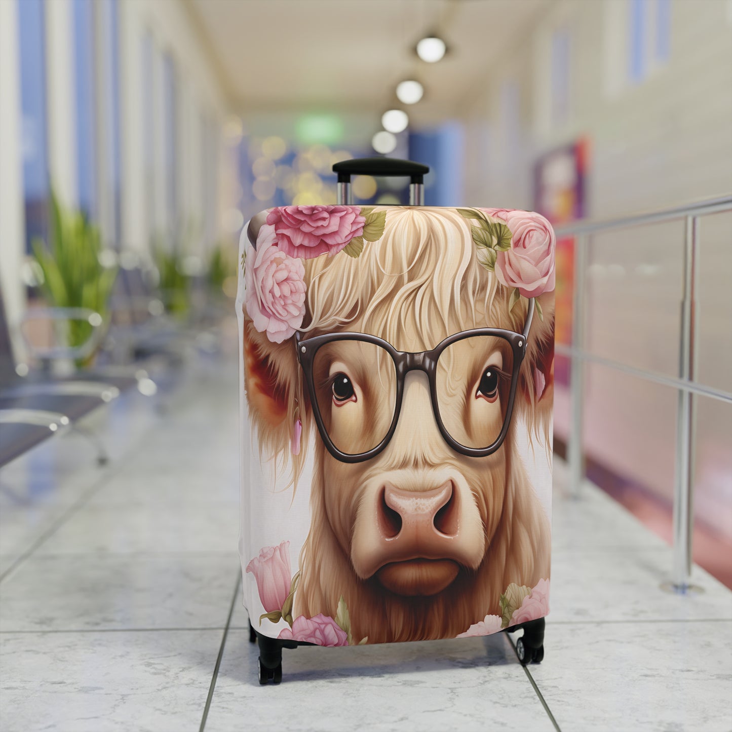 Luggage Cover, Highland Cow, awd-010