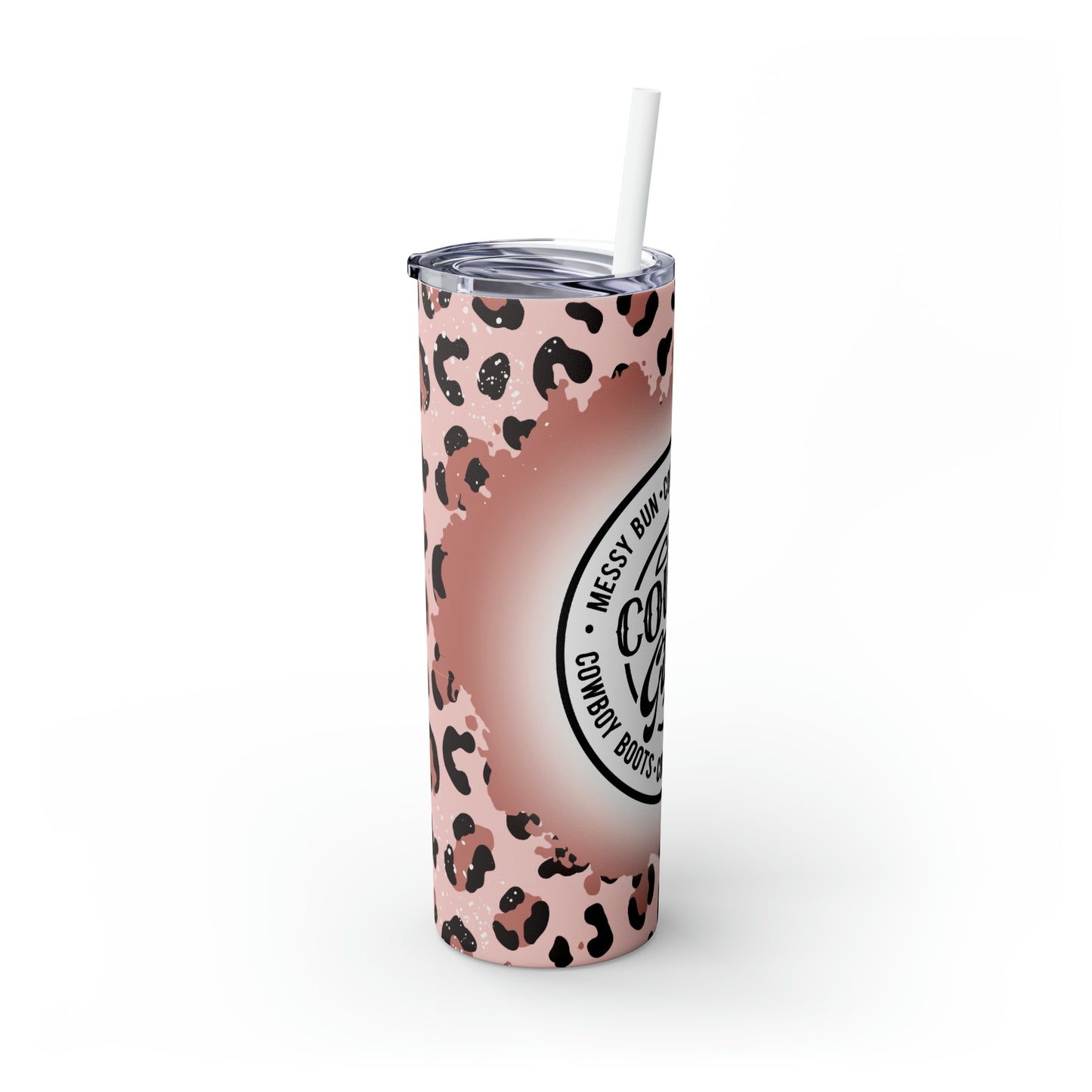 Skinny Tumbler with Straw, 20oz Country Girl