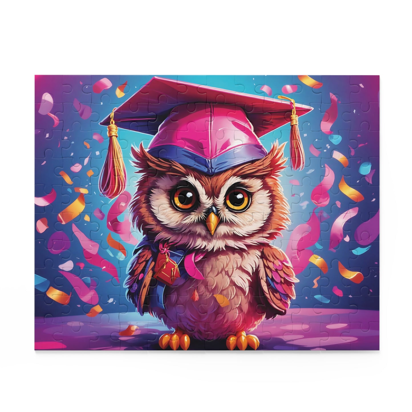 Personalised/Non-Personalised Puzzle, Owl (120, 252, 500-Piece)