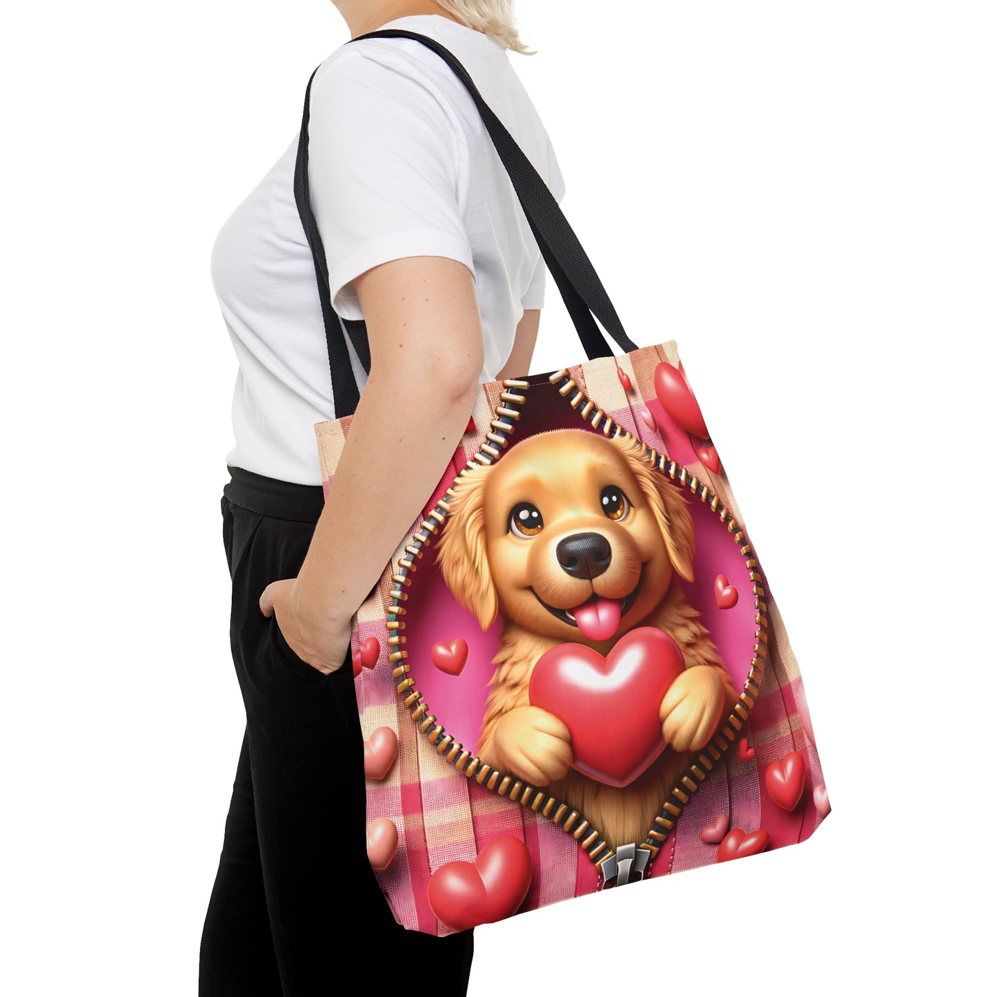 Tote Bag, Cute Dog, Personalised/Non-Personalised Tote bag