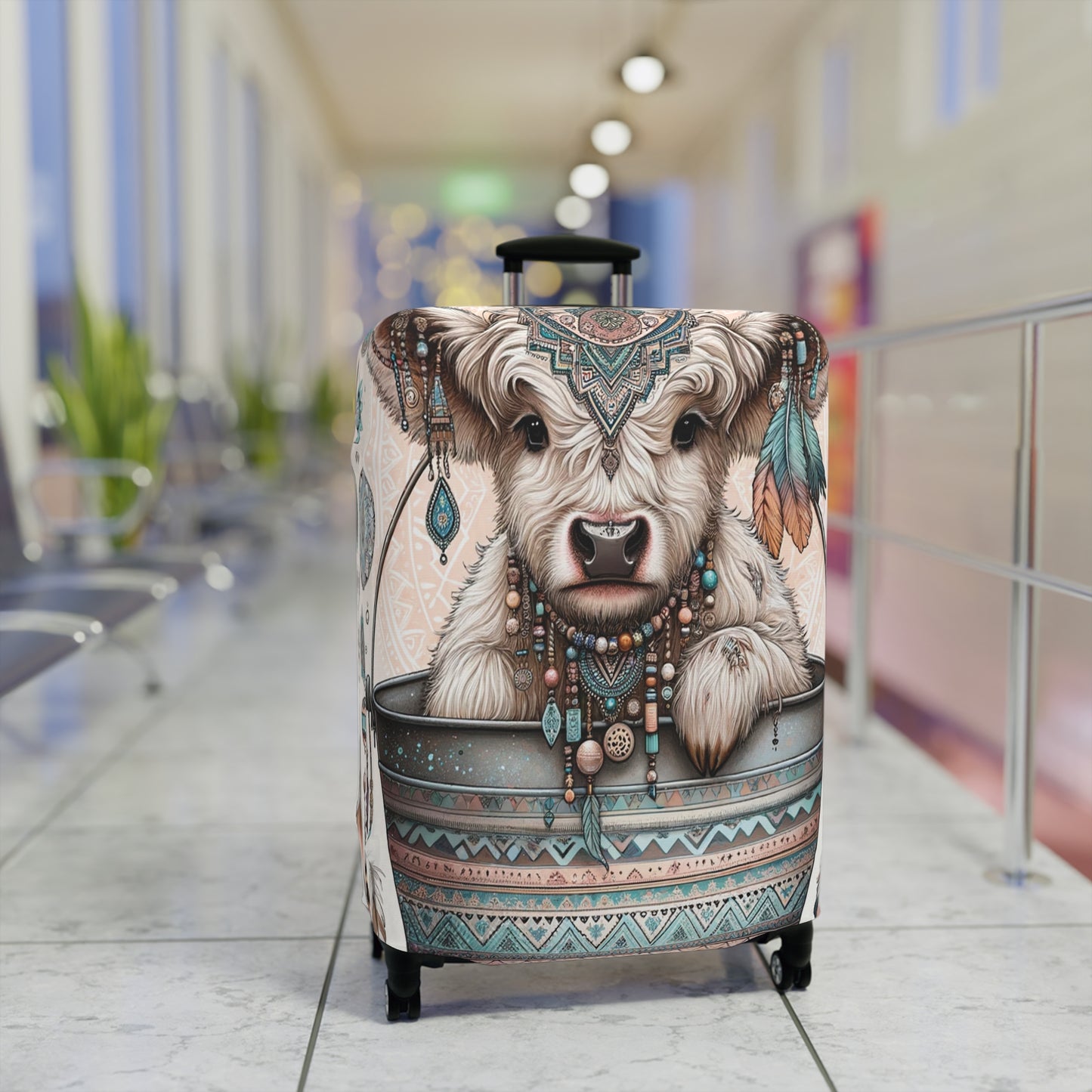 Luggage Cover, Highland Cow, awd-704