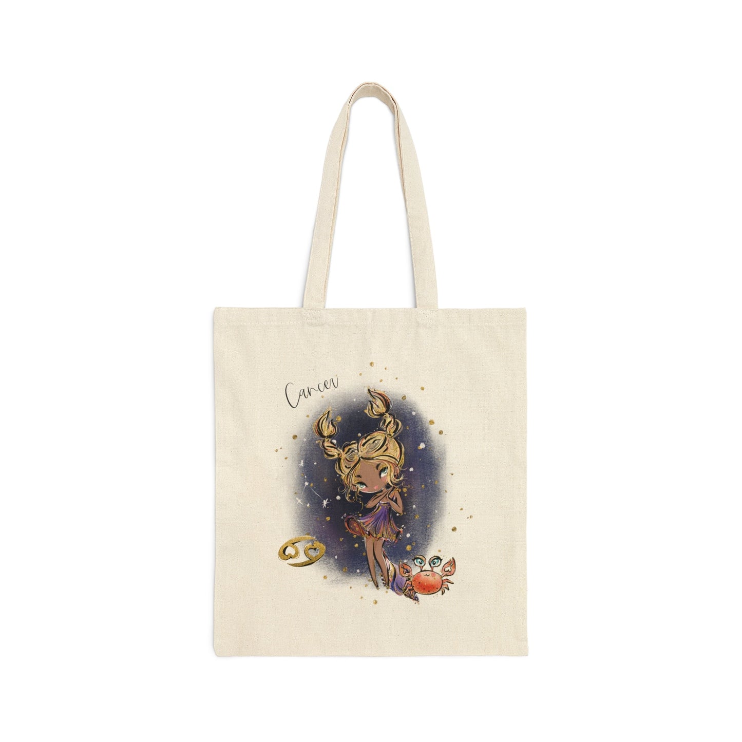 Canvas Tote Bag, Zodiac, Cancer