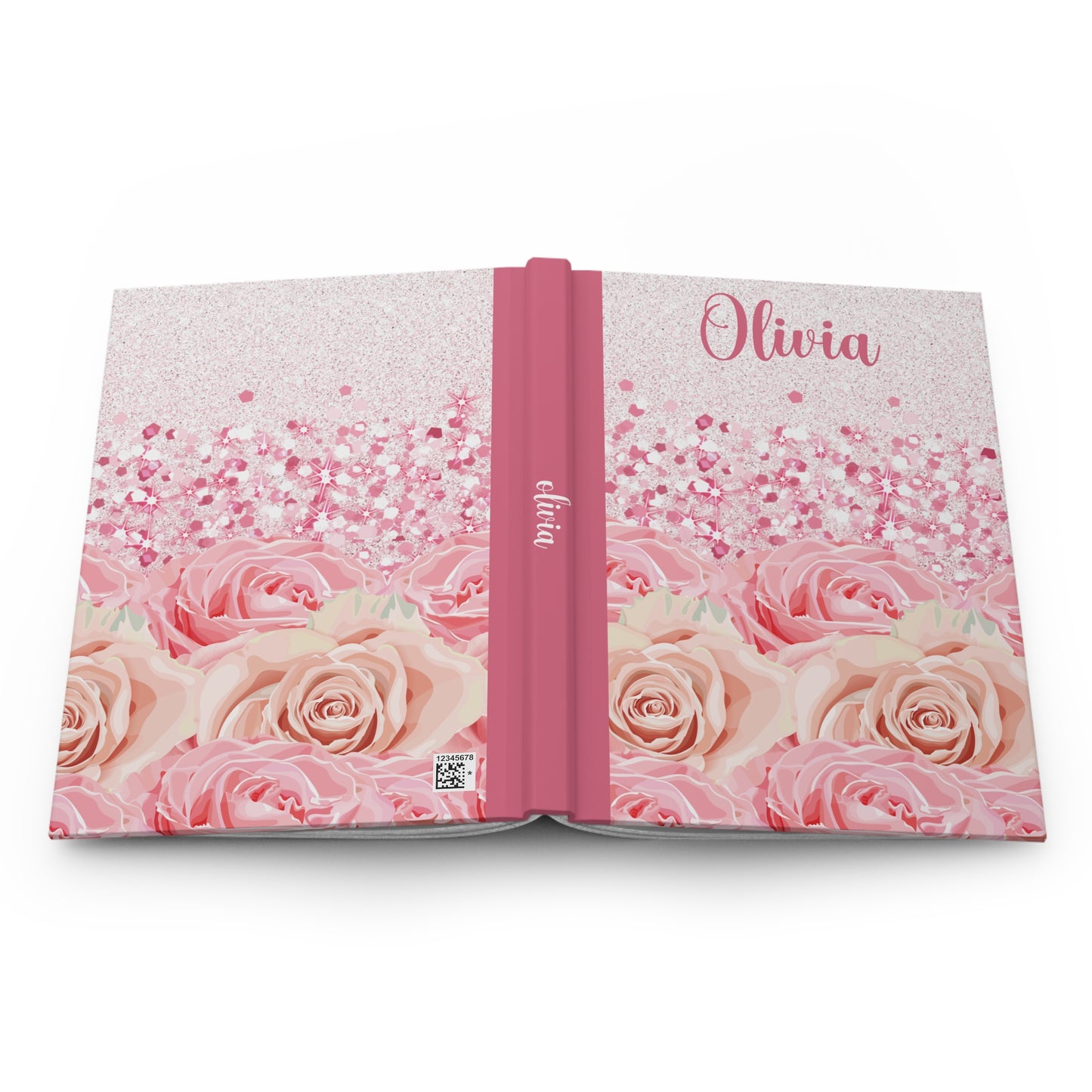 Personalised Hardcover Journal Matte, Roses, awd-1726