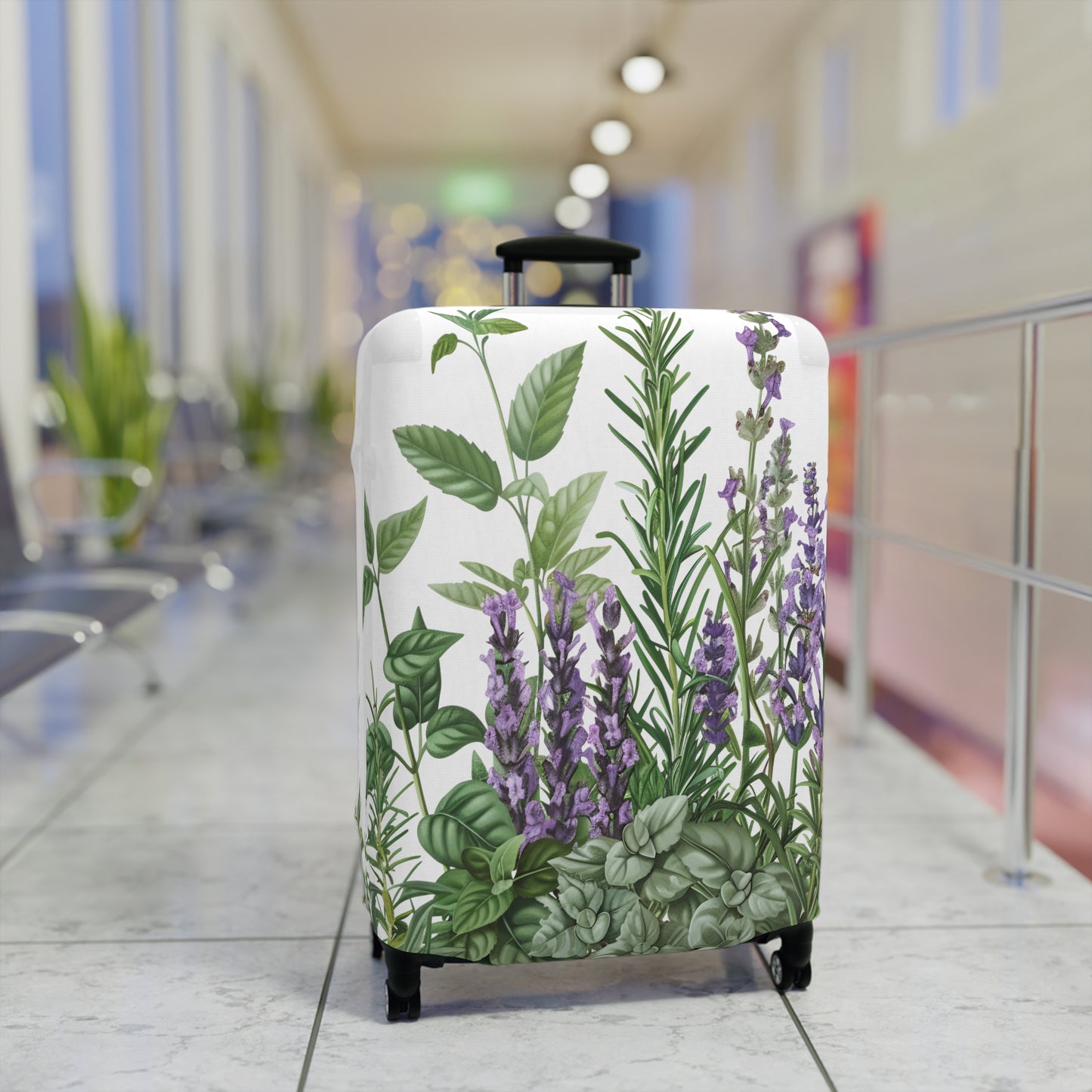 Luggage Cover, Floral, Lavender, awd-3041