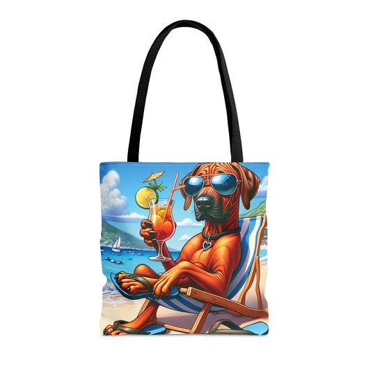 Tote Bag, Dog on Beach, Rhodesian Ridgeback, Tote bag, awd-1239