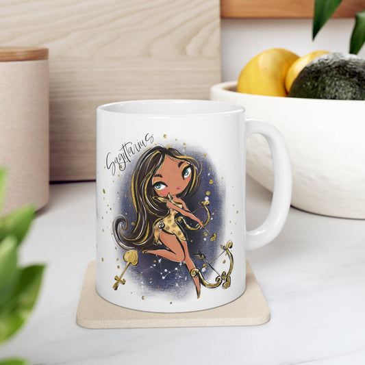 Zodiac Sign, Sagittarius, Ceramic Mug 11oz