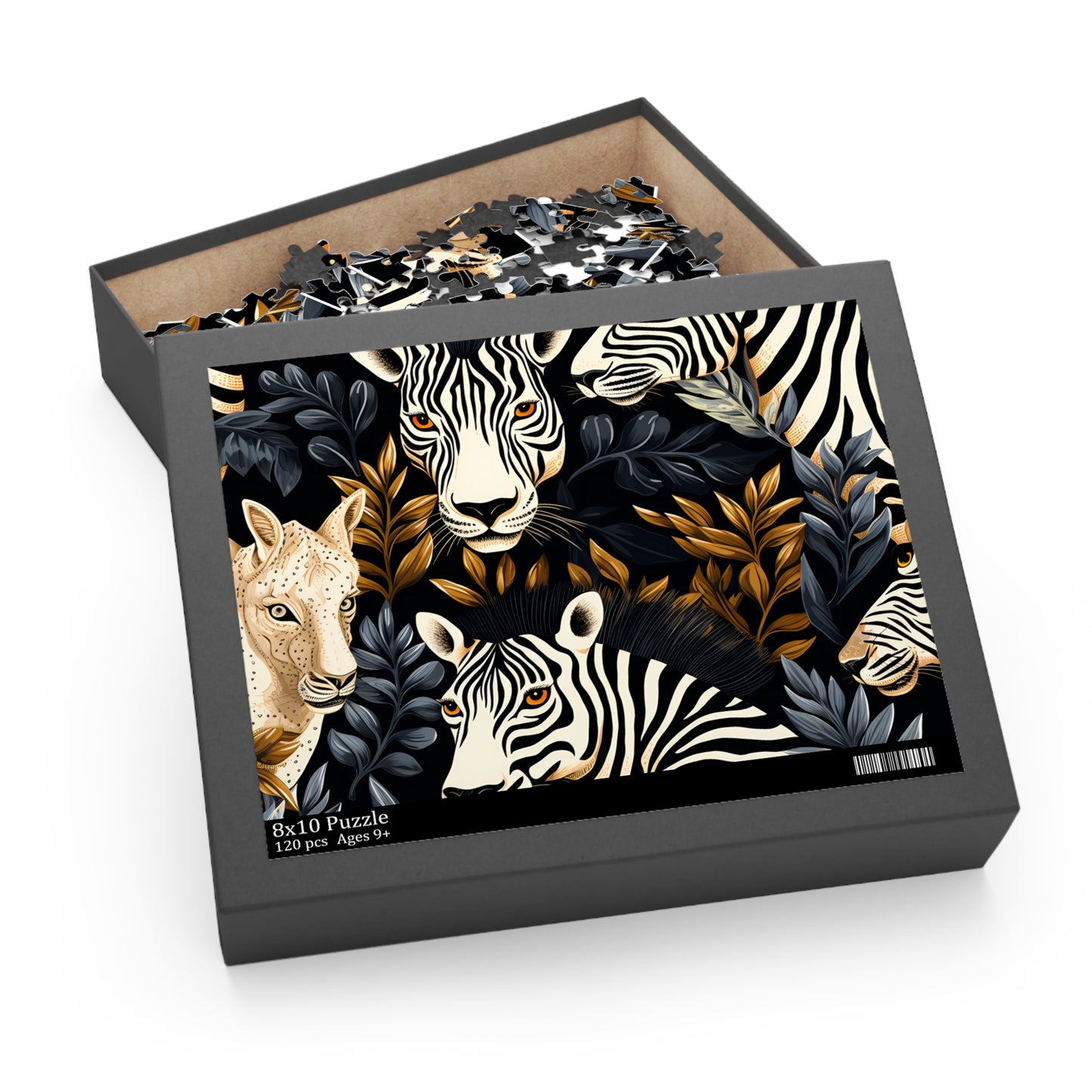 Personalised/Non-Personalised Puzzle, Zebra (120, 252, 500-Piece)