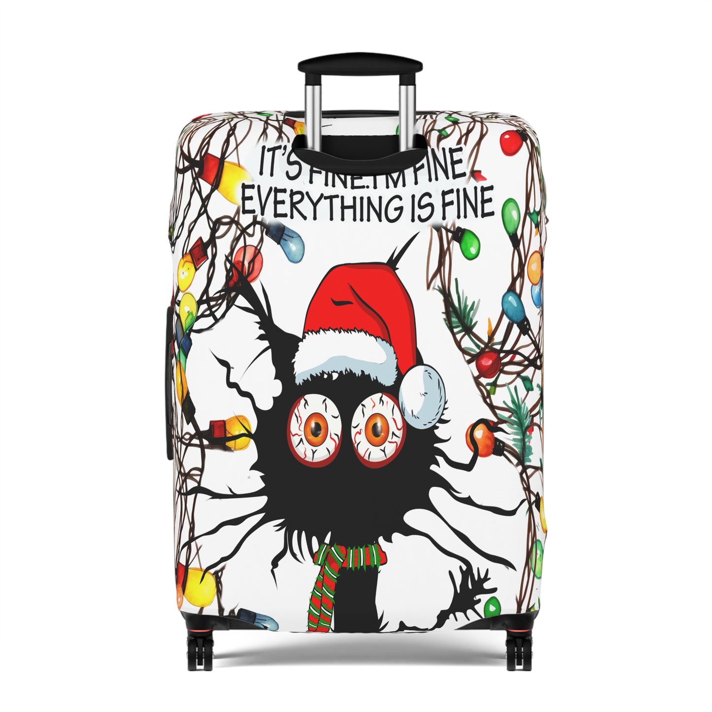 Luggage Cover, Cat I'm Fine everything is fine, awd-1165