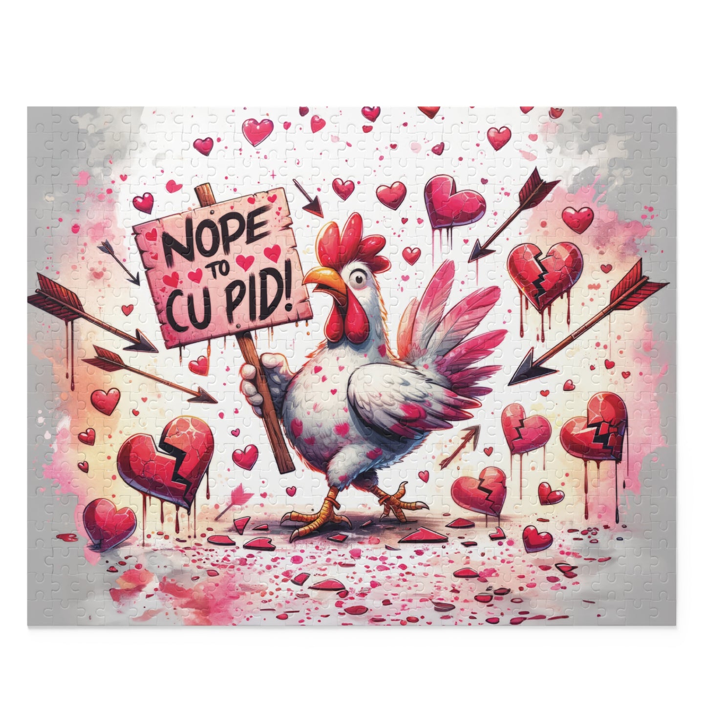 Personalised/Non-Personalised Puzzle, Chicken/Rooster (120, 252, 500-Piece)