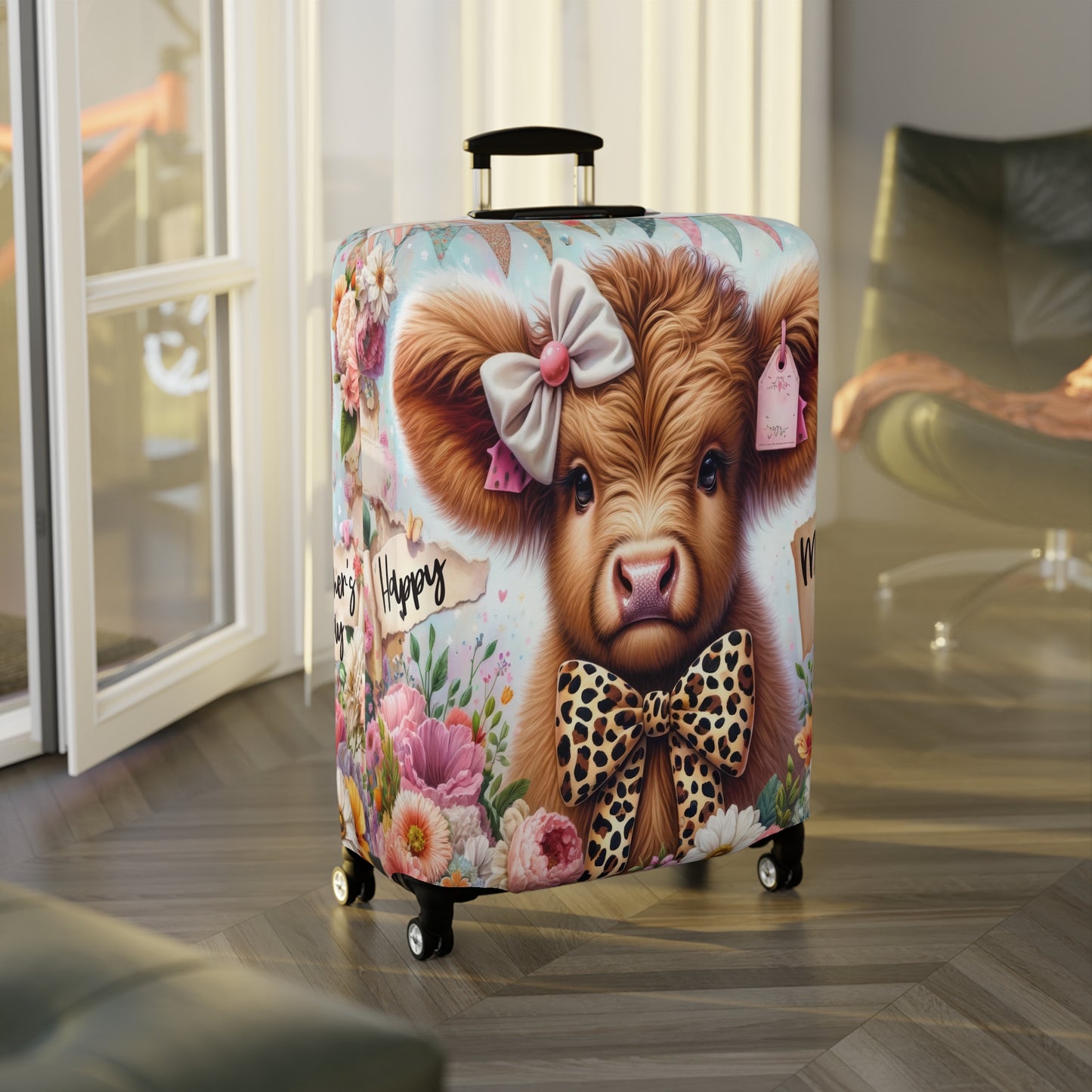 Luggage Cover, Highland Cow, awd-5012