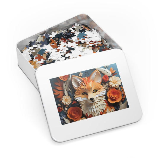 Jigsaw Puzzle, Fox, Personalised/Non-Personalised (30, 110, 252, 500,1000-Piece)