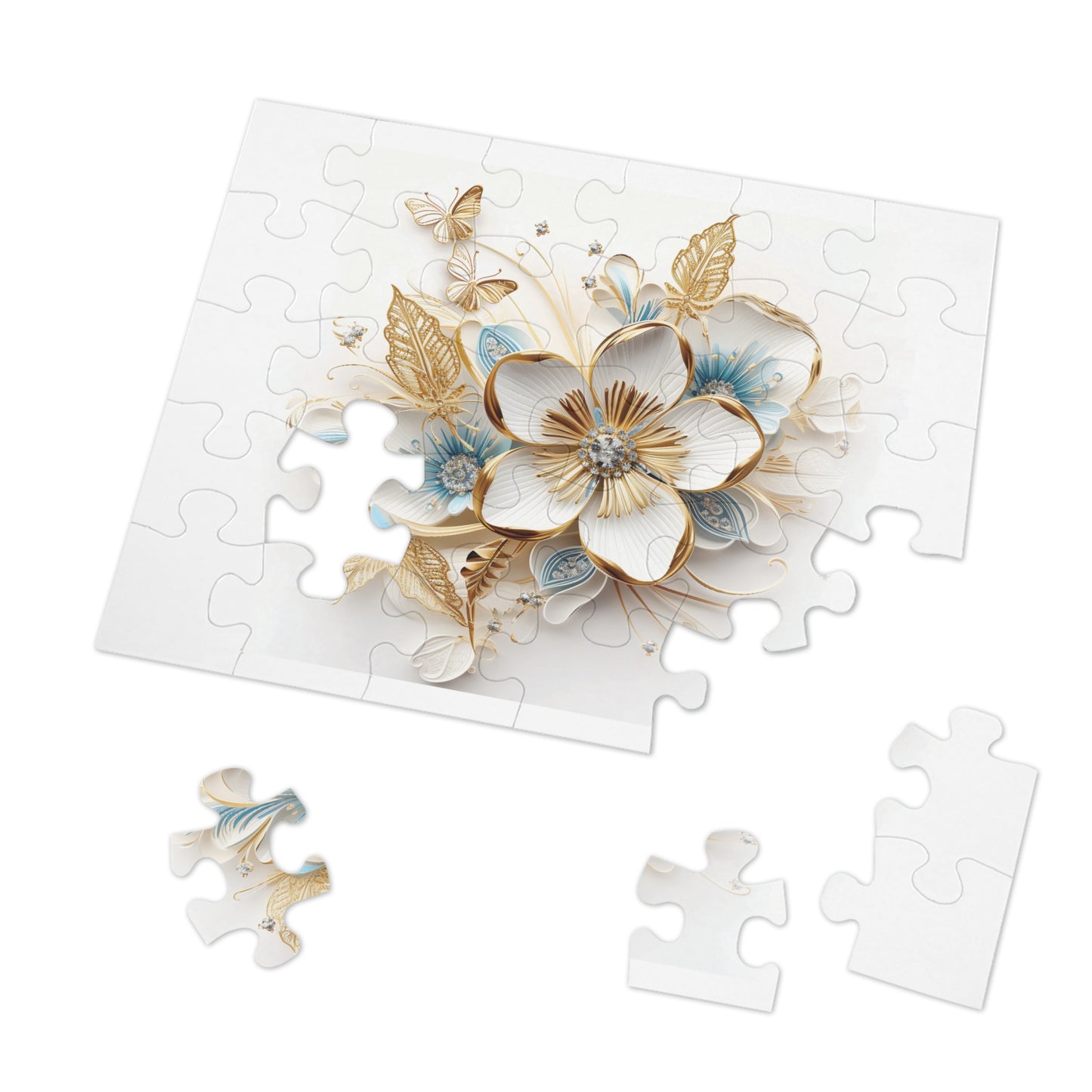 Jigsaw Puzzle, Floral, Personalised/Non-Personalised (30, 110, 252, 500,1000-Piece)