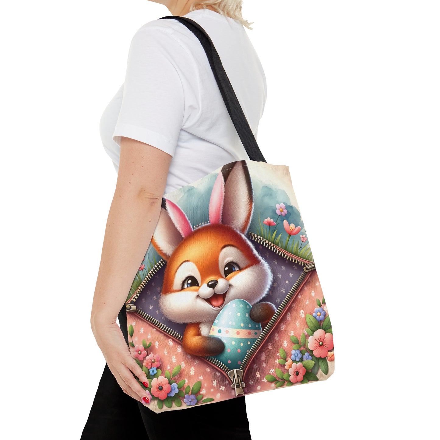 Tote Bag, Easter, Cute Rabbit, Personalised/Non-Personalised Tote bag