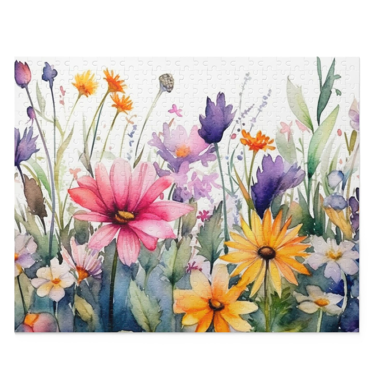 Personalised/Non-Personalised Puzzle, Floral (120, 252, 500-Piece)