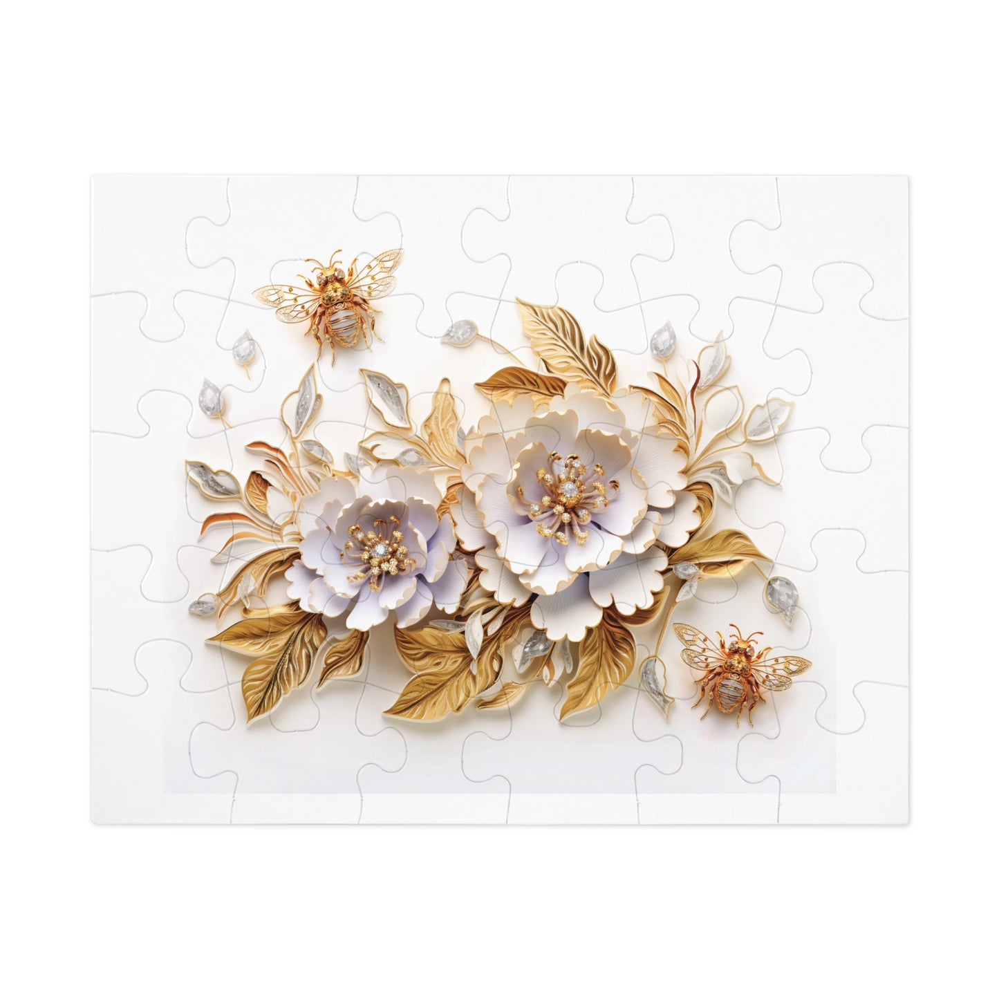 Jigsaw Puzzle, Floral, Personalised/Non-Personalised (30, 110, 252, 500,1000-Piece)