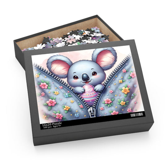 Personalised/Non-Personalised Puzzle, Easter, Koala (120, 252, 500-Piece)