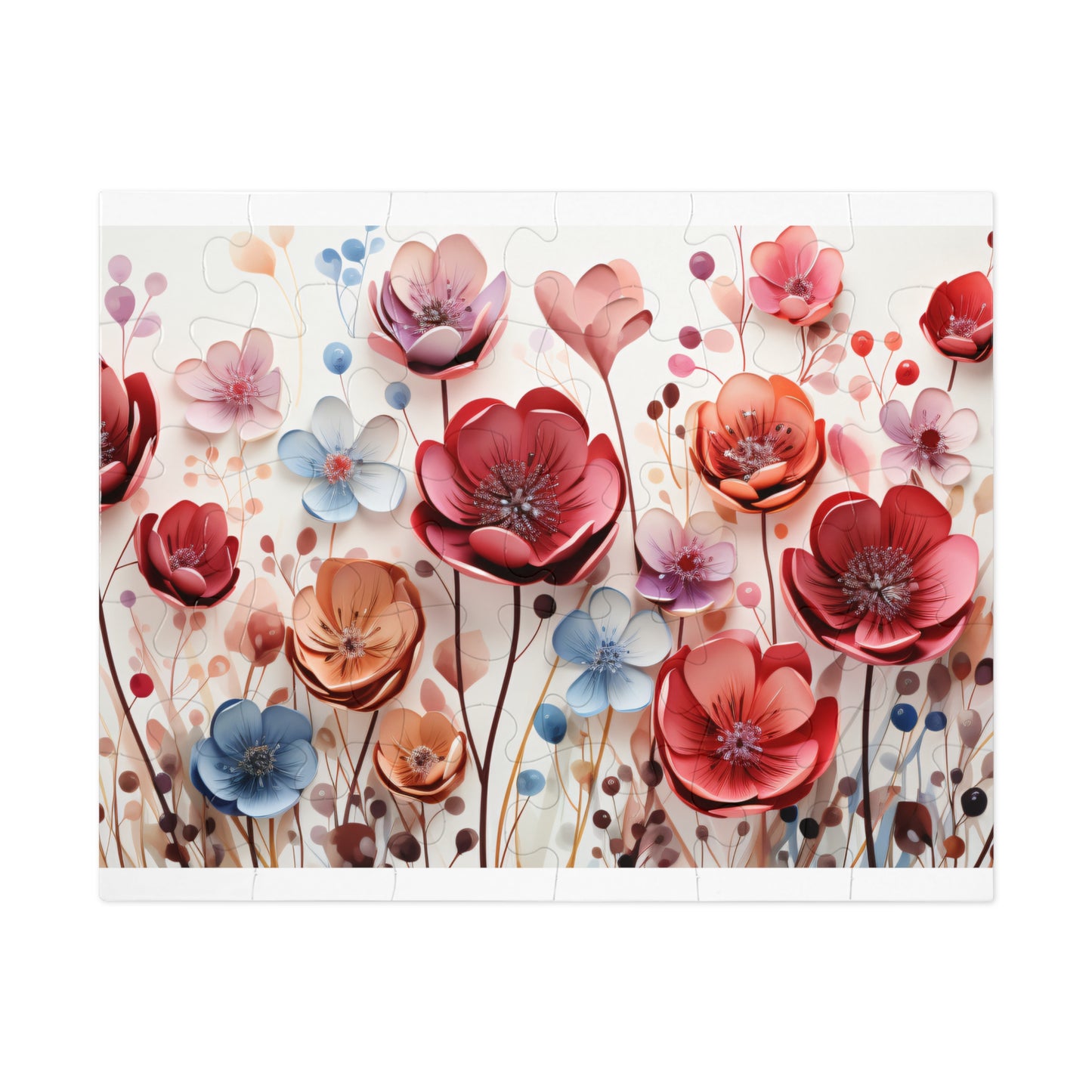 Puzzle, Floral, Wildflowers, Personalised/Non-Personalised (30, 110, 252, 500,1000-Piece) awd-654