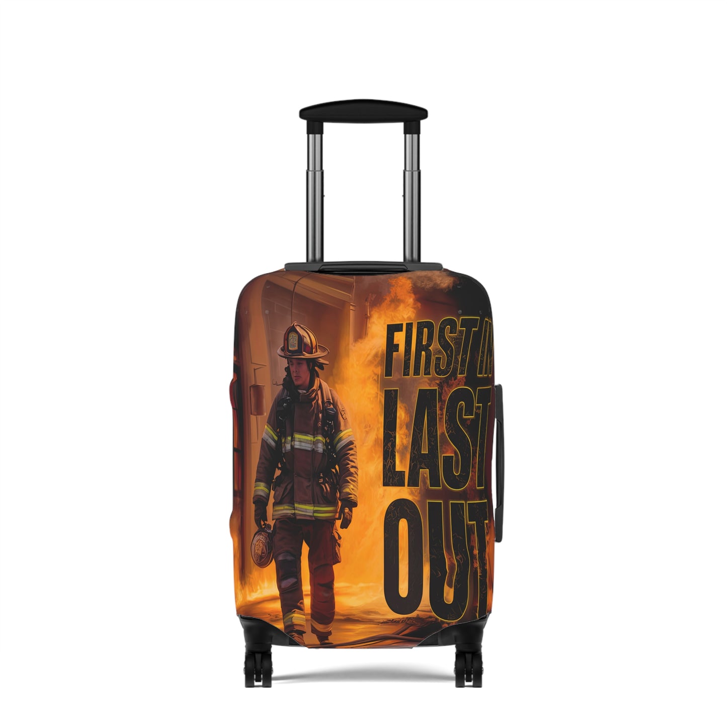 Luggage Cover, Fireman, First in Last Out, awd-1669