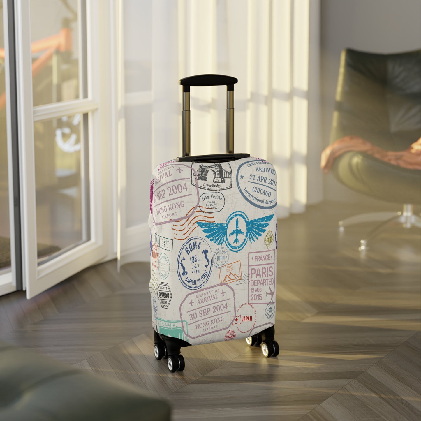 Luggage Cover, Travel Print, awd-1440