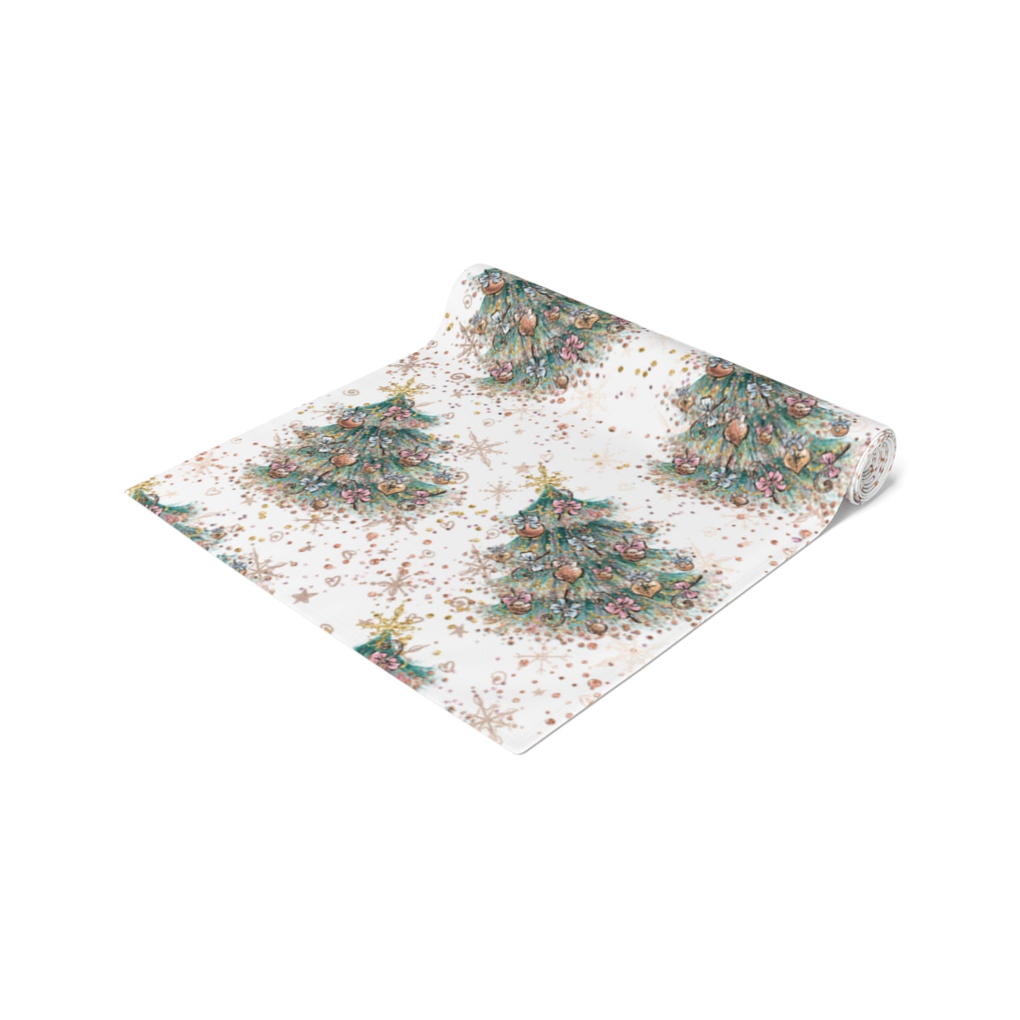 Christmas Tree Table Runner, Cotton Twill and Poly Available