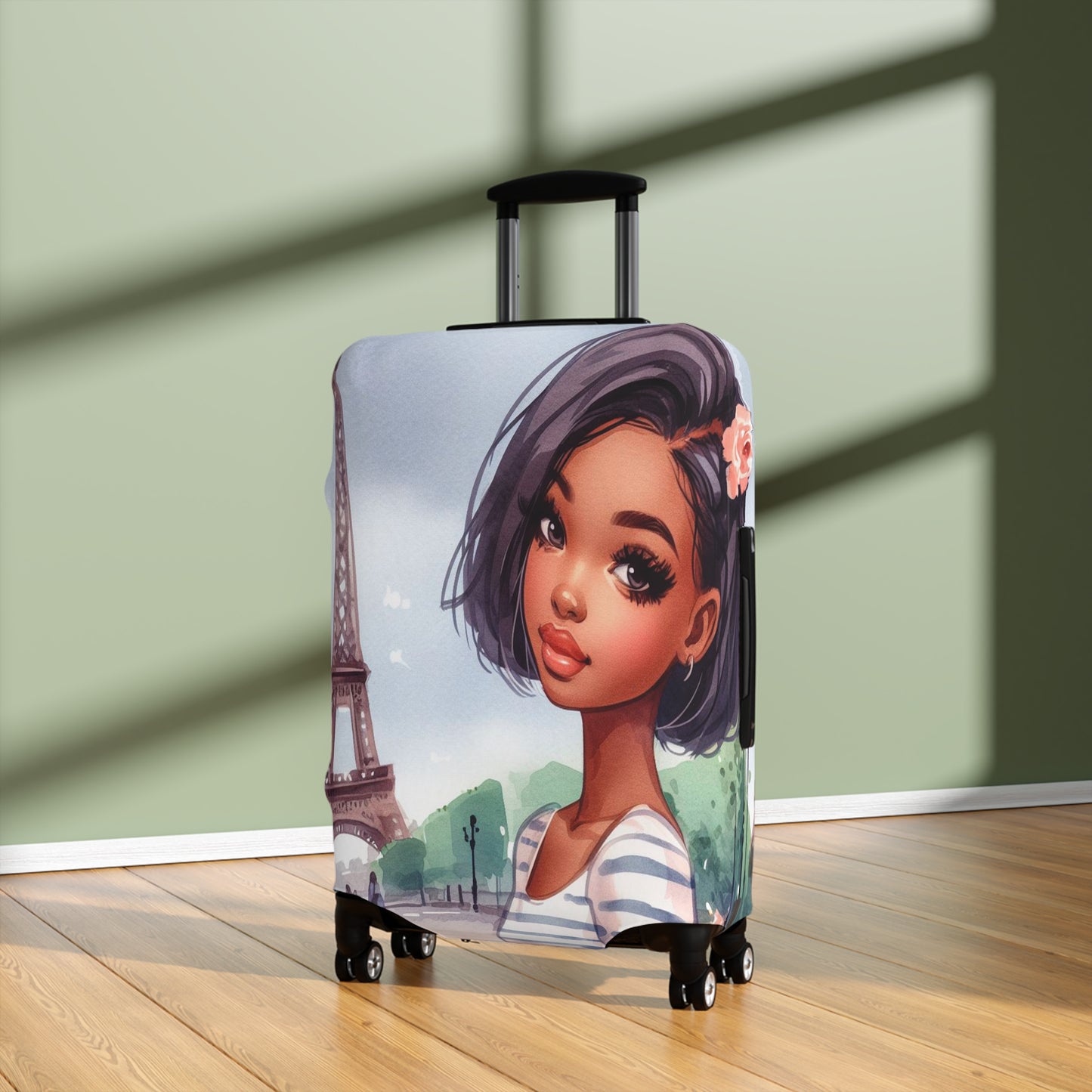 Luggage Cover, Just a Girl Who loves Travelling, awd-2102