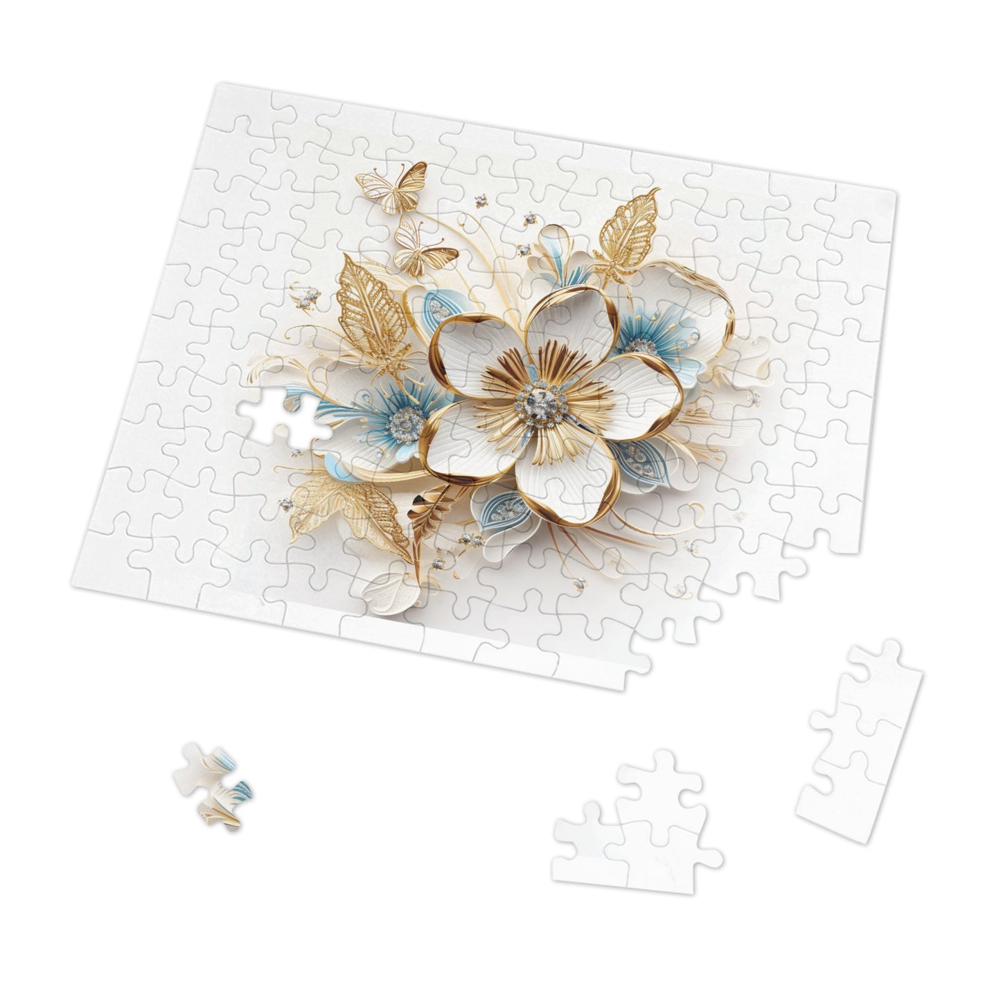 Jigsaw Puzzle, Floral, Personalised/Non-Personalised (30, 110, 252, 500,1000-Piece)