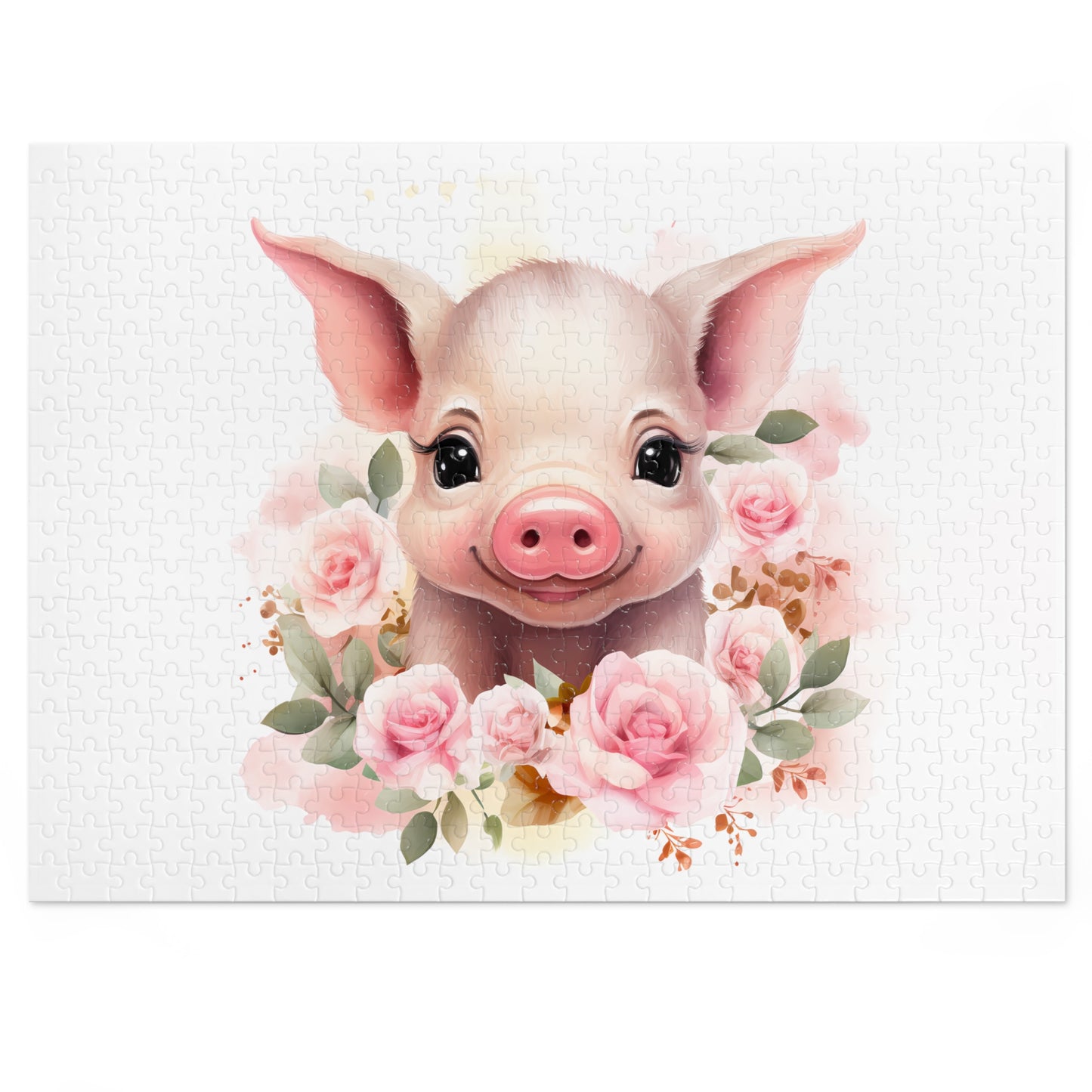 Jigsaw Puzzle, Pig, Personalised/Non-Personalised (30, 110, 252, 500,1000-Piece)