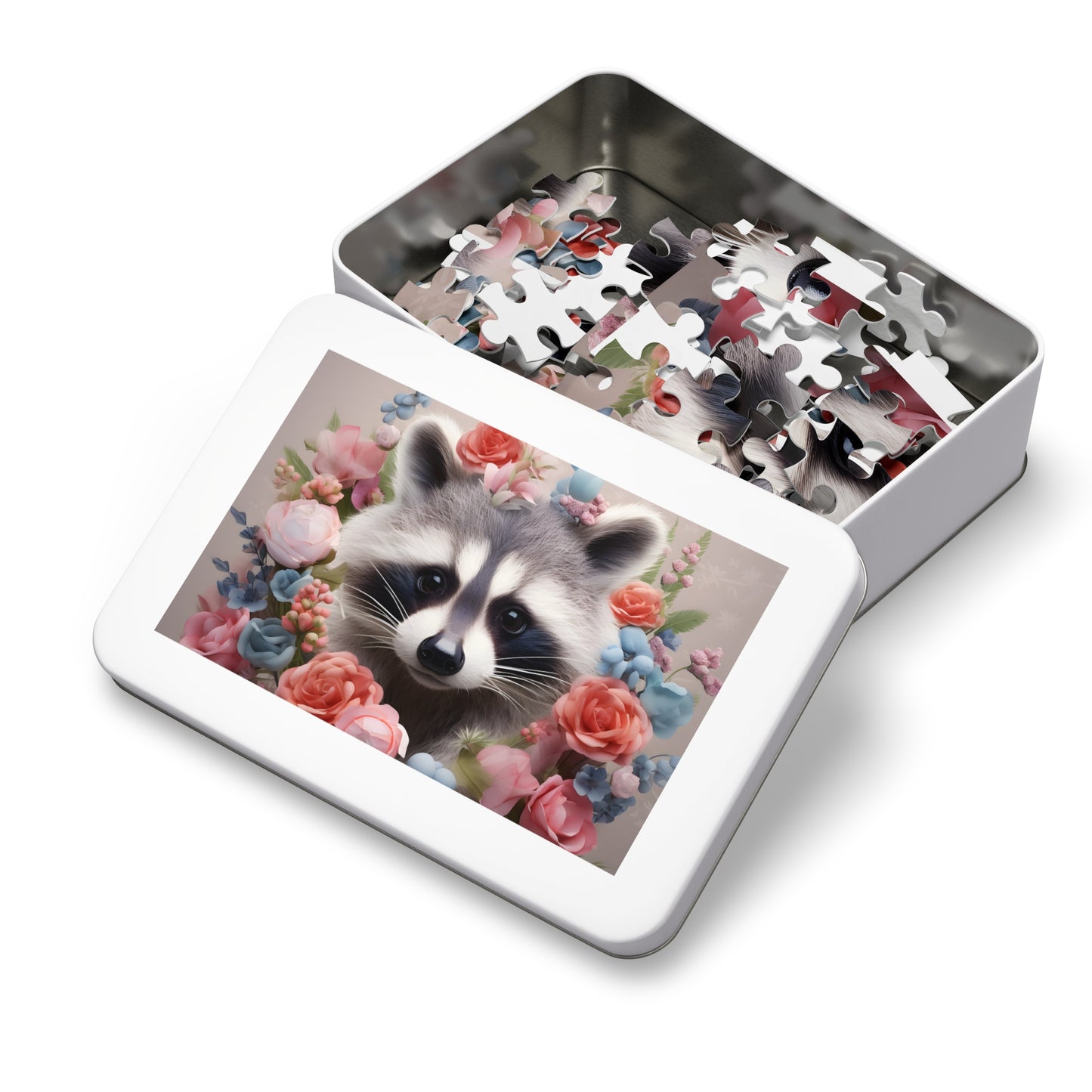 Jigsaw Puzzle, Racoon, Personalised/Non-Personalised (30, 110, 252, 500,1000-Piece)