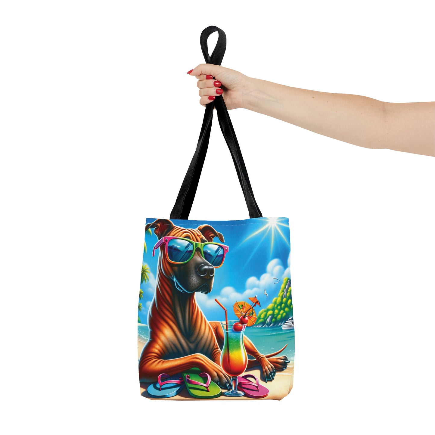 Tote Bag, Dog on Beach, Thai Ridgeback, Tote bag, awd-1250