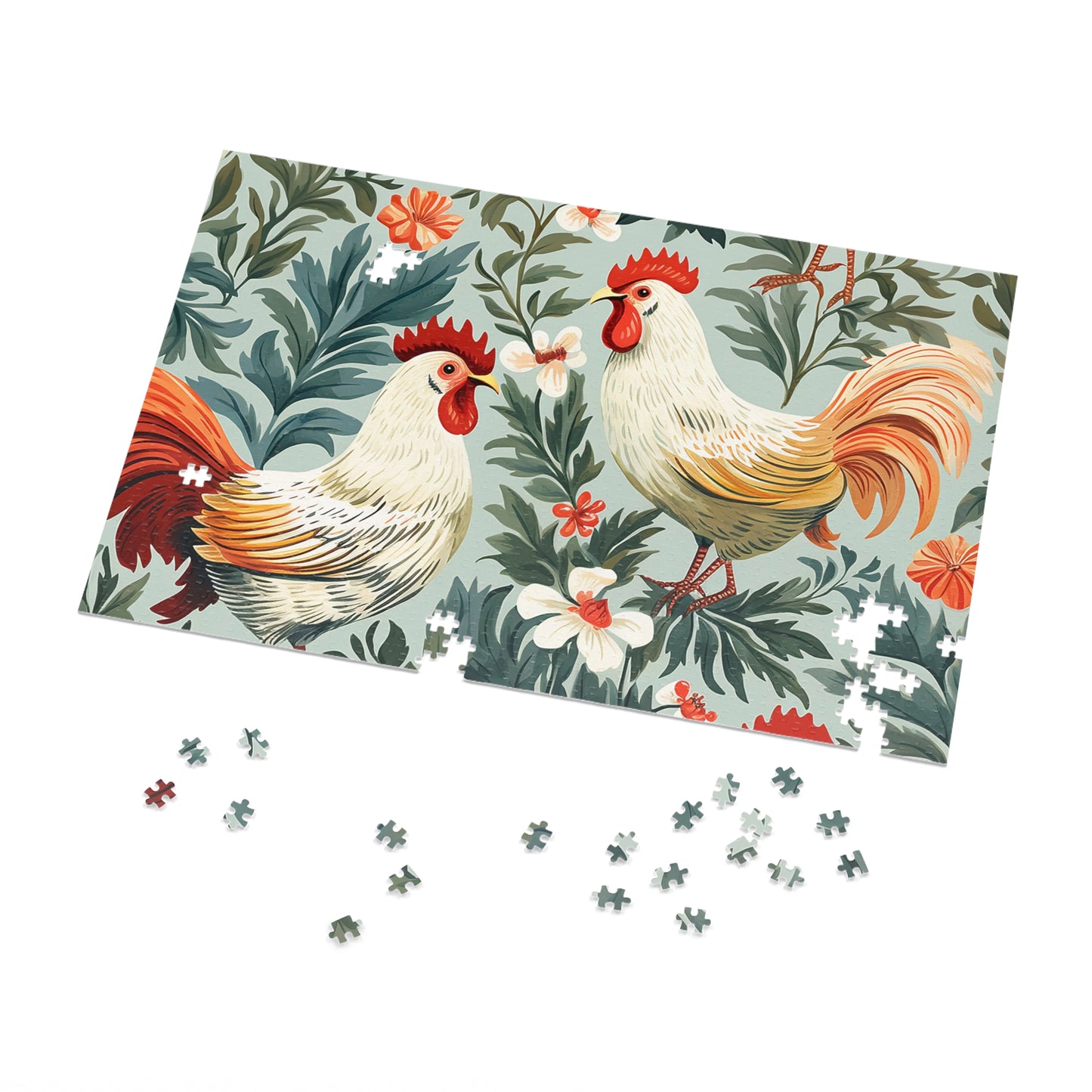 Jigsaw Puzzle, Chicken/Rooster, Personalised/Non-Personalised (30, 110, 252, 500,1000-Piece)