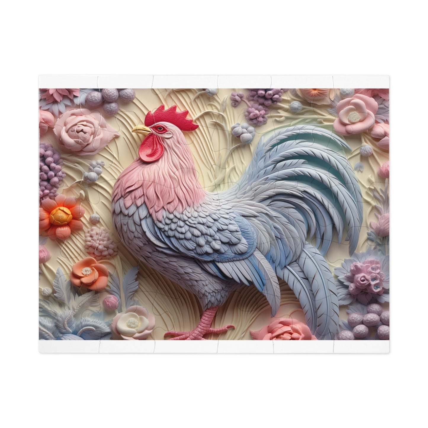 Jigsaw Puzzle, Chicken/Rooster, Personalised/Non-Personalised (30, 110, 252, 500,1000-Piece)