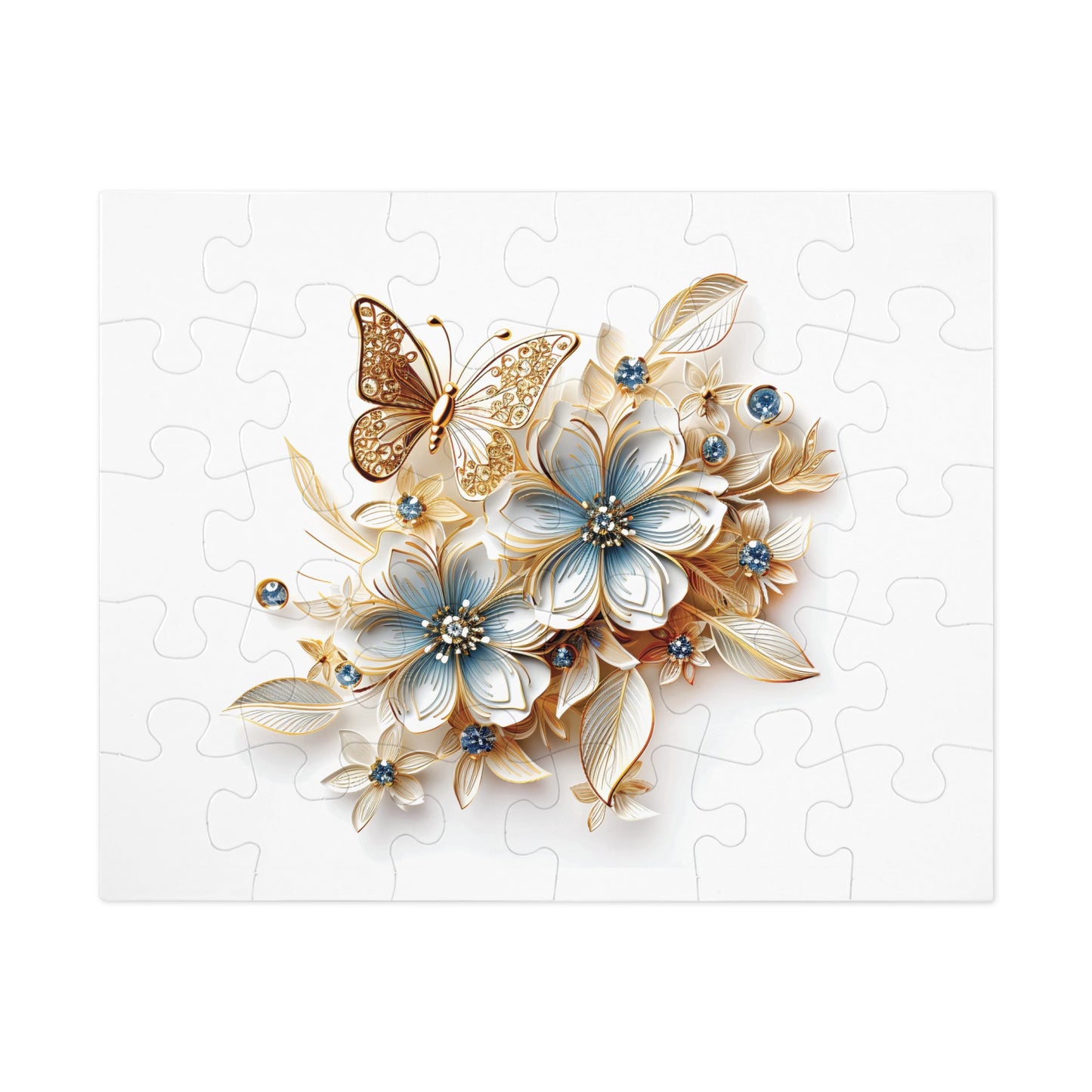 Jigsaw Puzzle, Floral, Personalised/Non-Personalised (30, 110, 252, 500,1000-Piece)