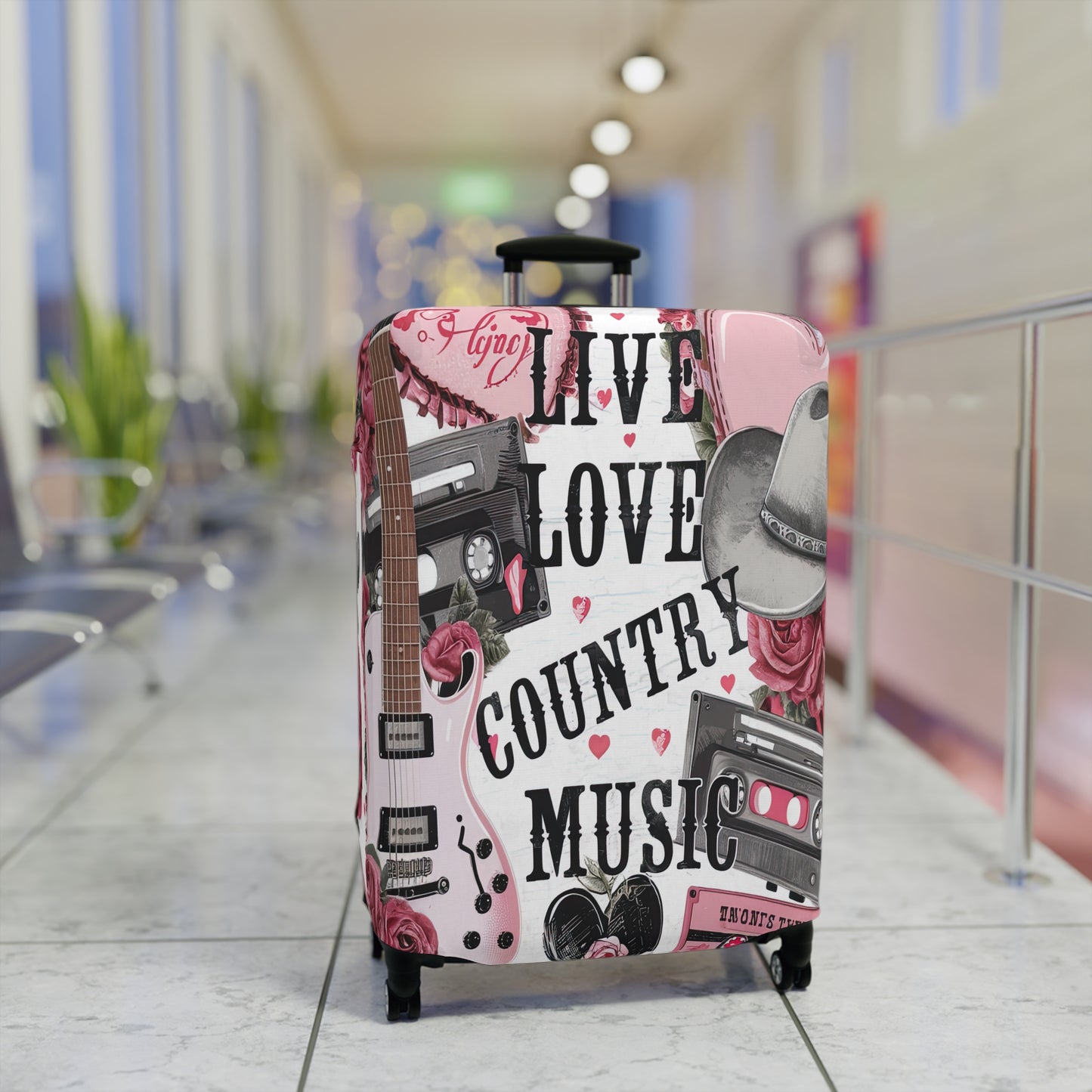 Luggage Cover, Country and Western, Country Girl, Live Love Country Music, awd-1486