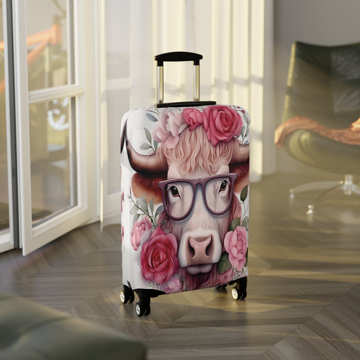 Luggage Cover, Highland Cow, awd-007