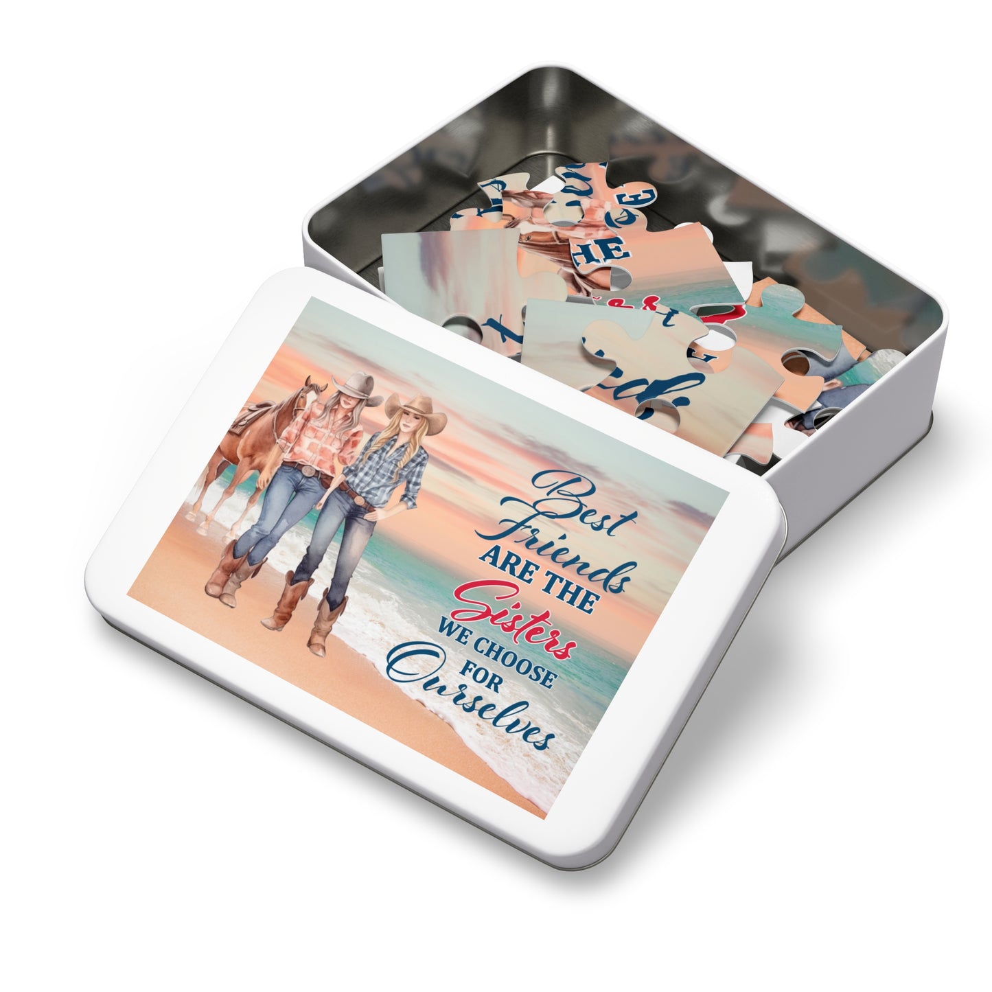 Jigsaw Puzzle, Western, Best Friends are the Sisters we Choose for Ourselves, Personalised/Non-Personalised (30, 110, 252, 500,1000-Piece)
