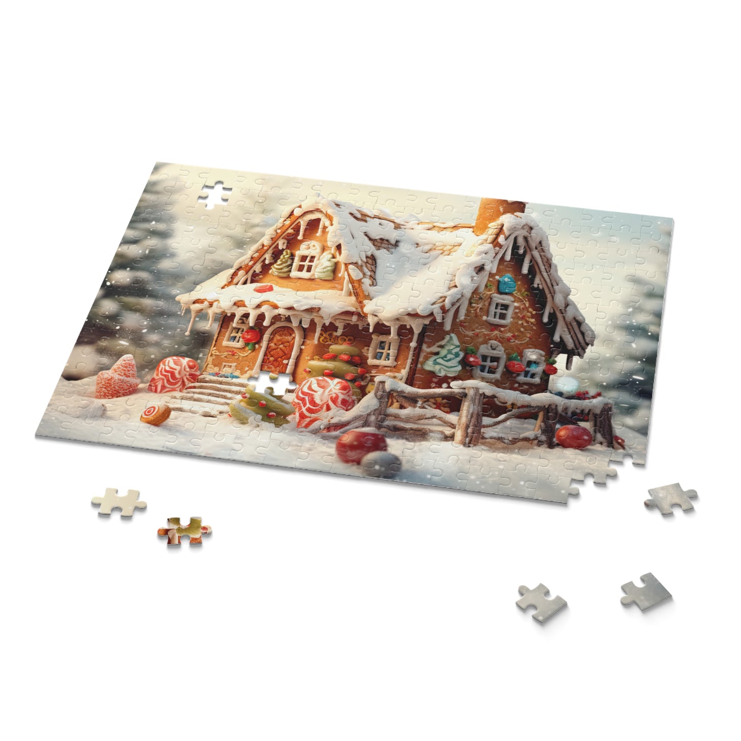 Puzzle, Christmas, Gingerbread House  (120, 252, 500-Piece) awd-615