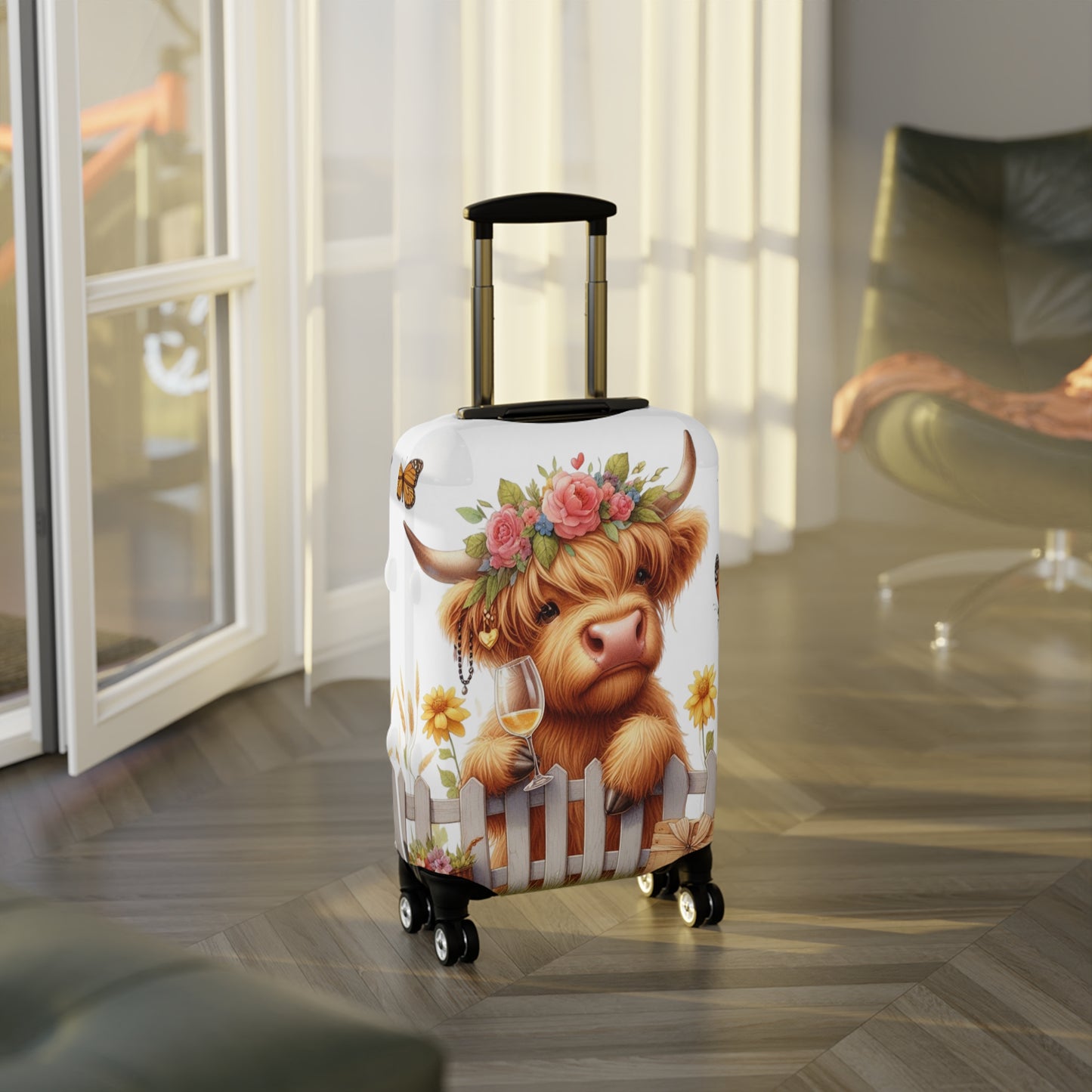 Luggage Cover, Highland Cow, awd-3046