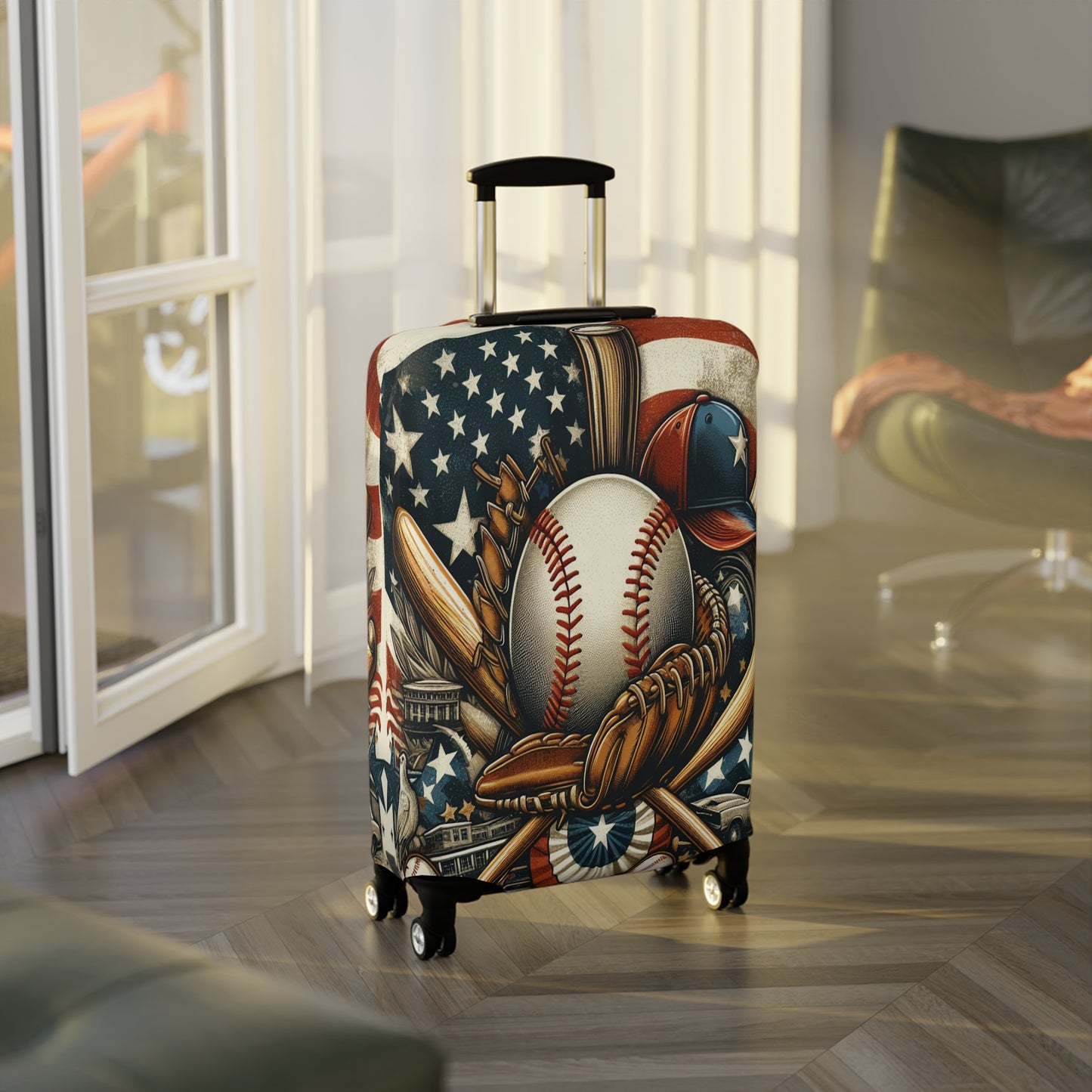 Luggage Cover, Baseball, awd-3075