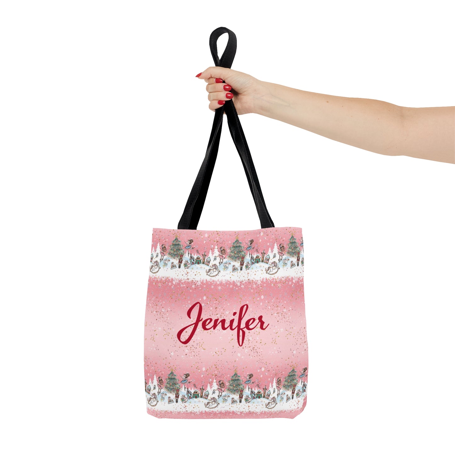 Personalised Tote Bag, Nutcracker Pink Christmas Tote bag