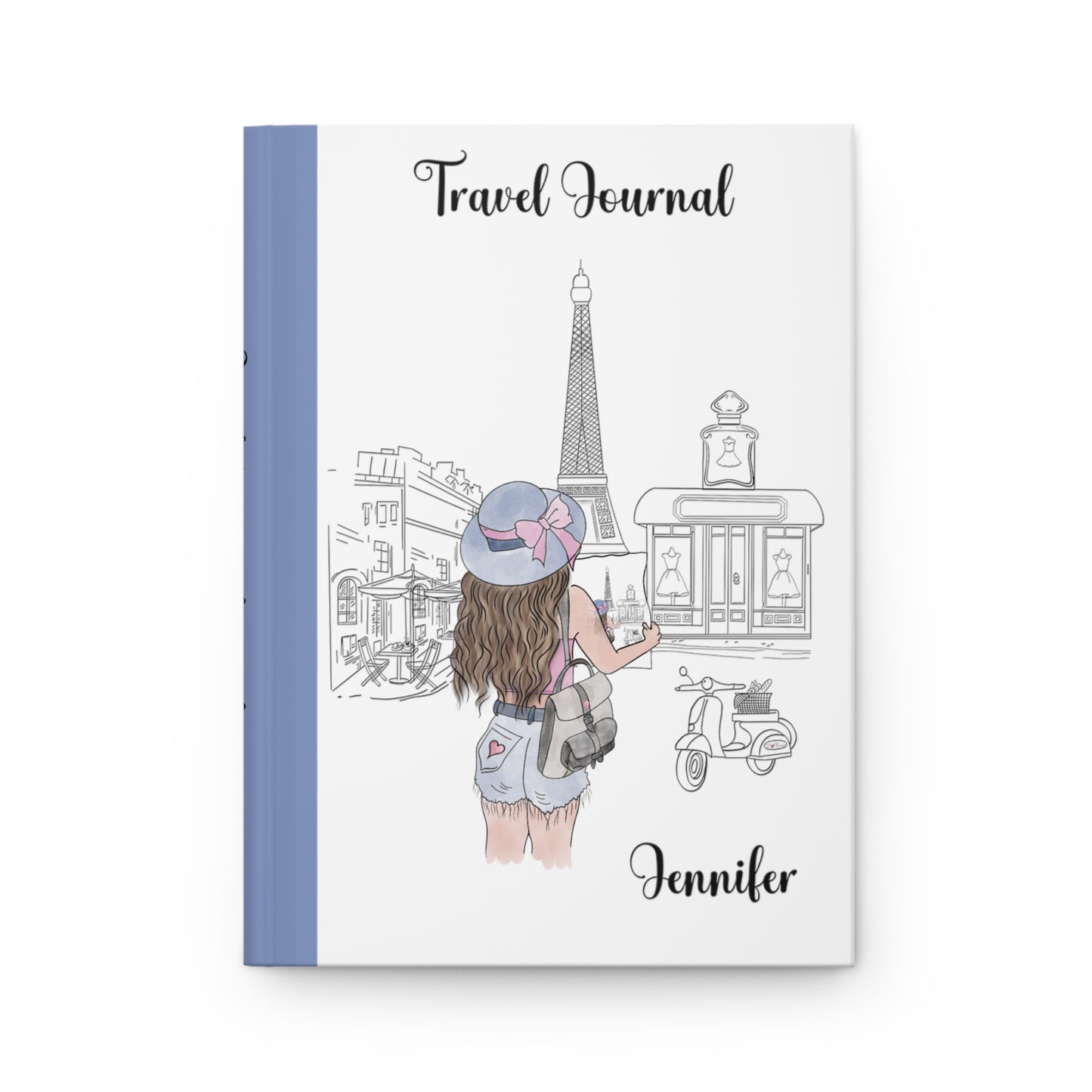 Personalised Hardcover Journal Matte, Personalised Travel Journal