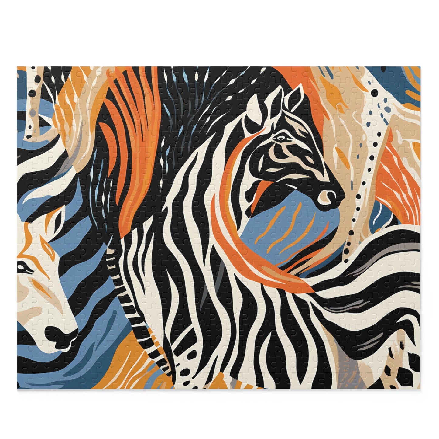 Personalised/Non-Personalised Puzzle, Zebra (120, 252, 500-Piece)