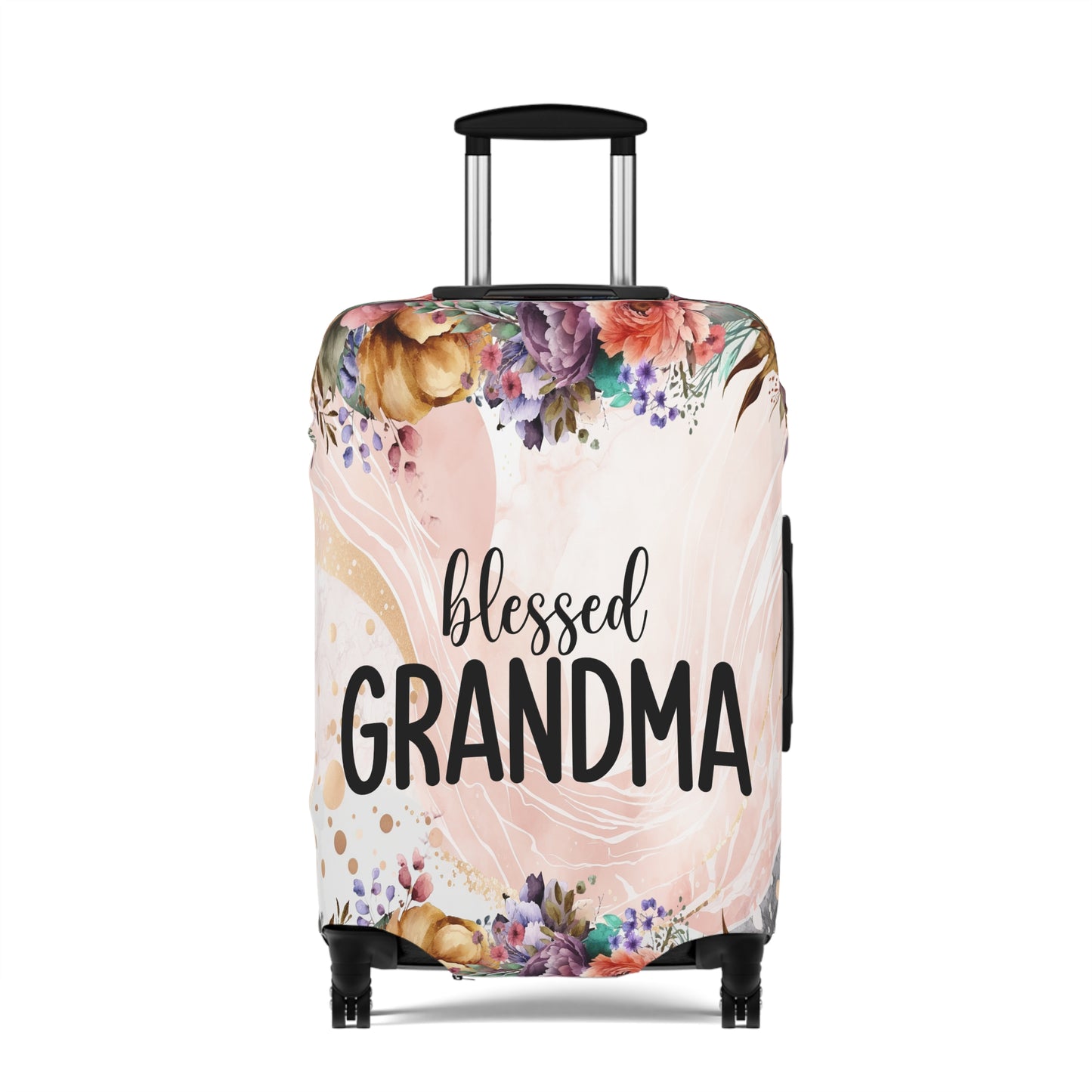 Luggage Cover, Floral, Blessed Grandma, awd-728