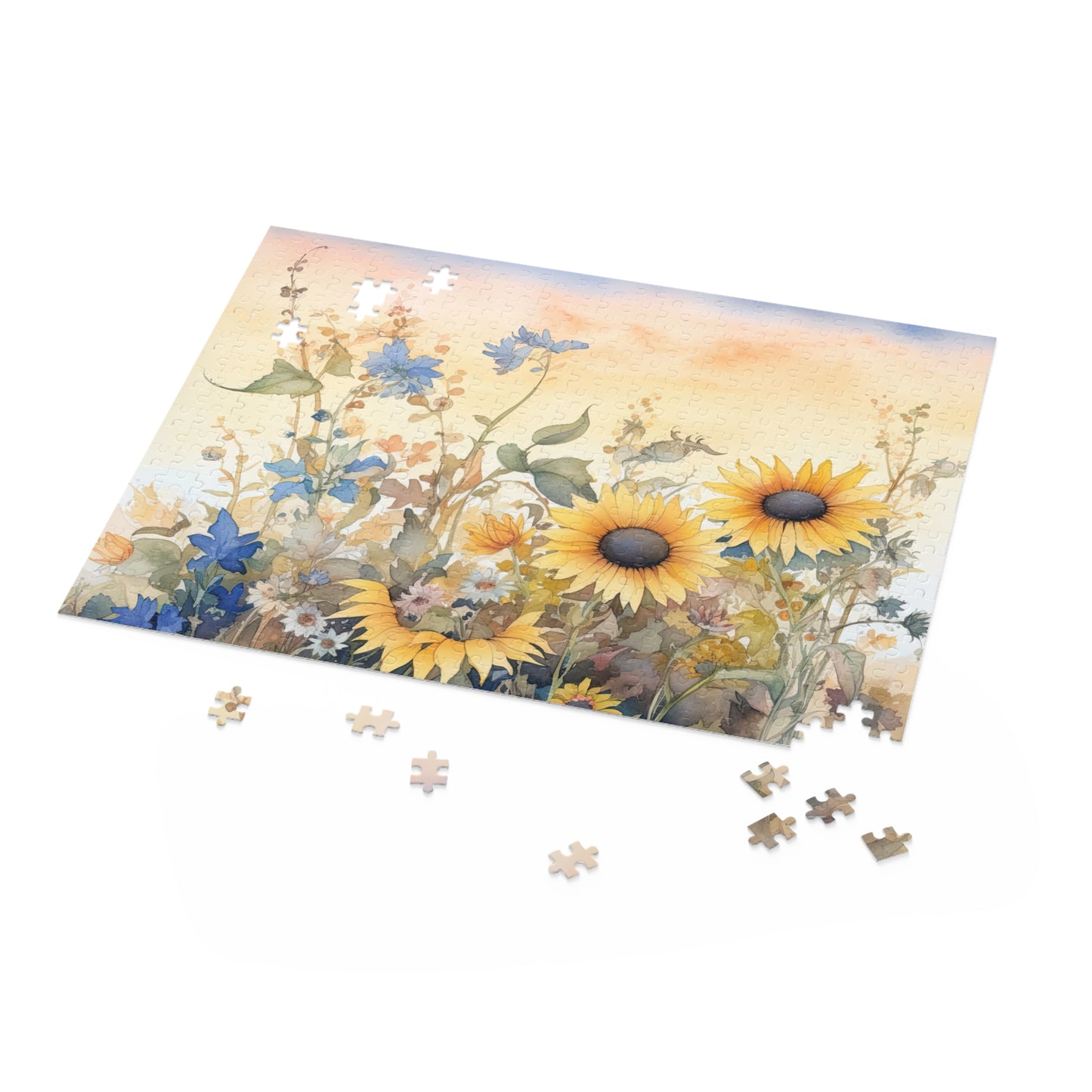 Personalised/Non-Personalised Puzzle, Floral (120, 252, 500-Piece)