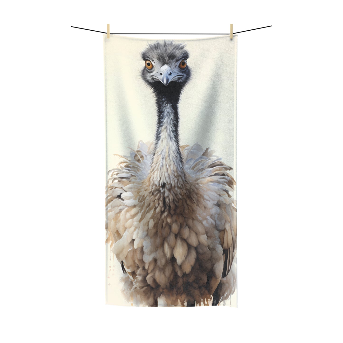 Beach Towel, Australian Animals, Emu, Polycotton Towel