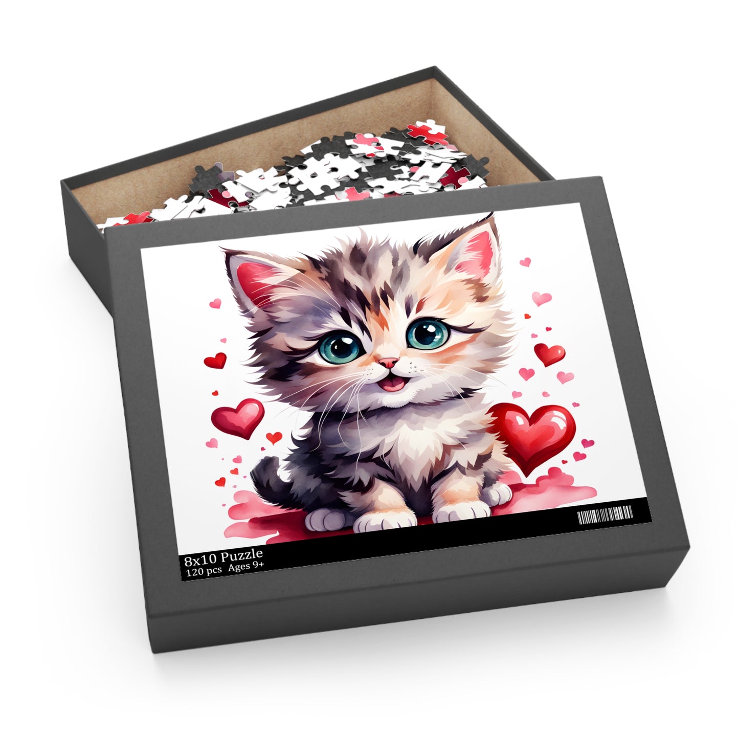 Personalised/Non-Personalised Puzzle, Cat (120, 252, 500-Piece)