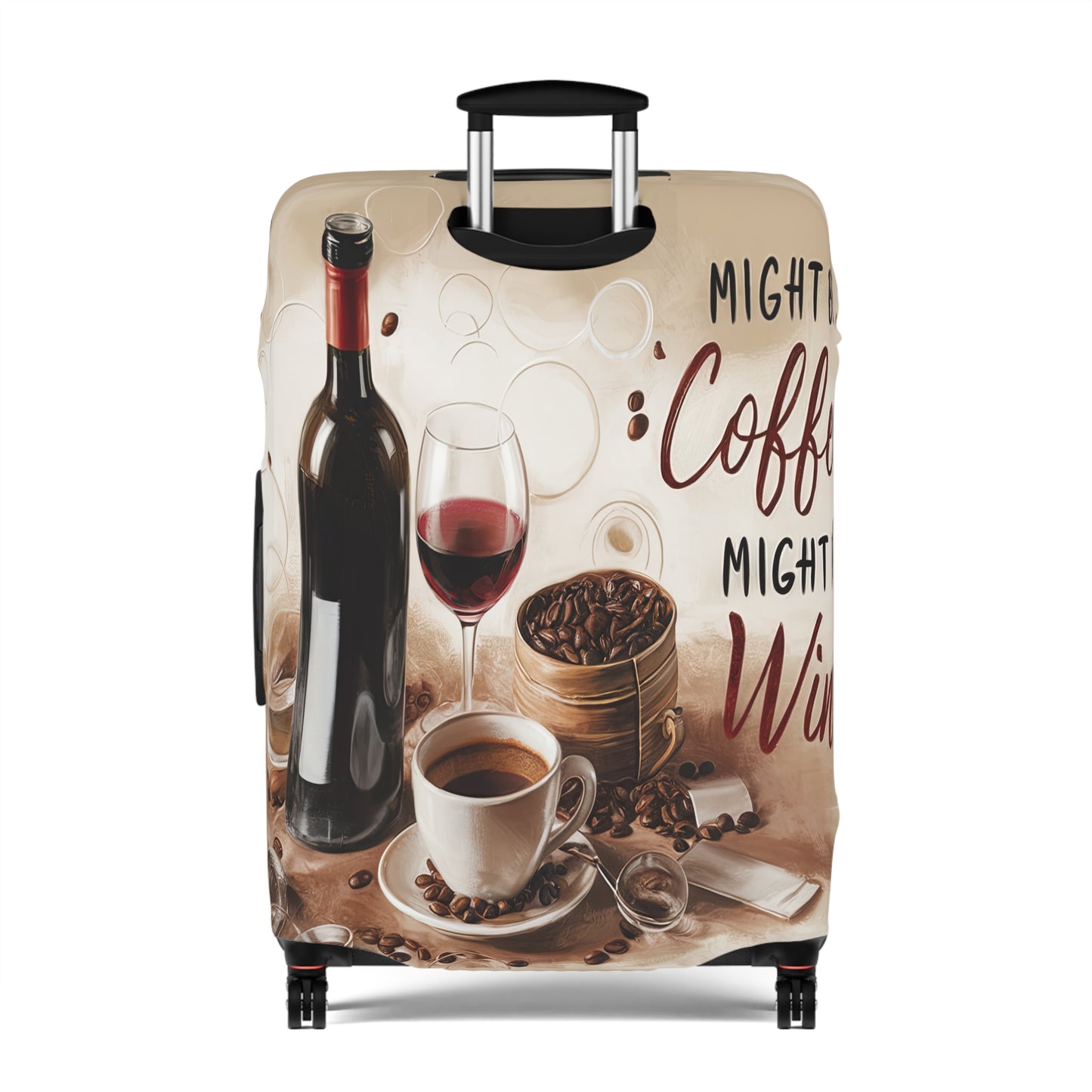 Luggage Cover, Might be Coffee might be Wine, awd-1707